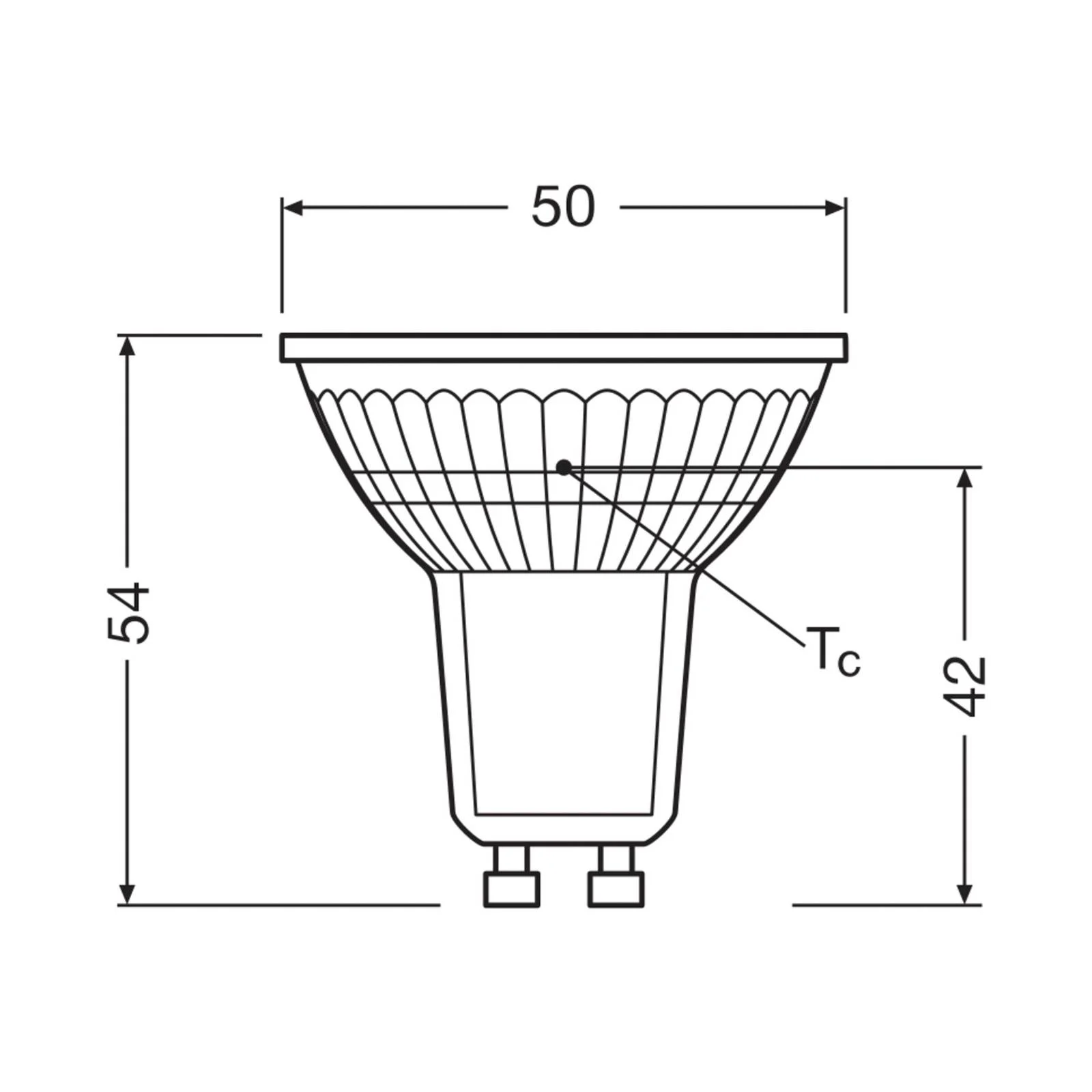 OSRAM LED-Leuchtmittel PAR16 Reflektor GU10 4,7W 100° 4.000K günstig online kaufen