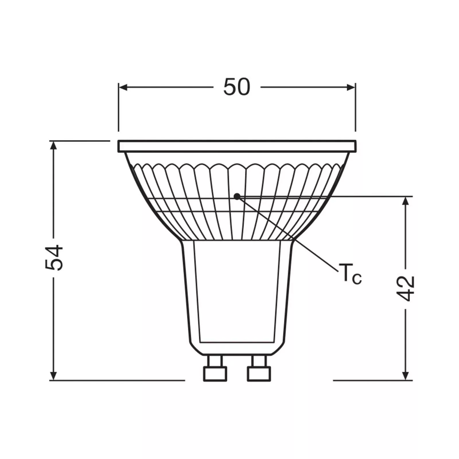 OSRAM LED-Leuchtmittel PAR16 Reflektor GU10 2,5W 100° 4.000K günstig online kaufen