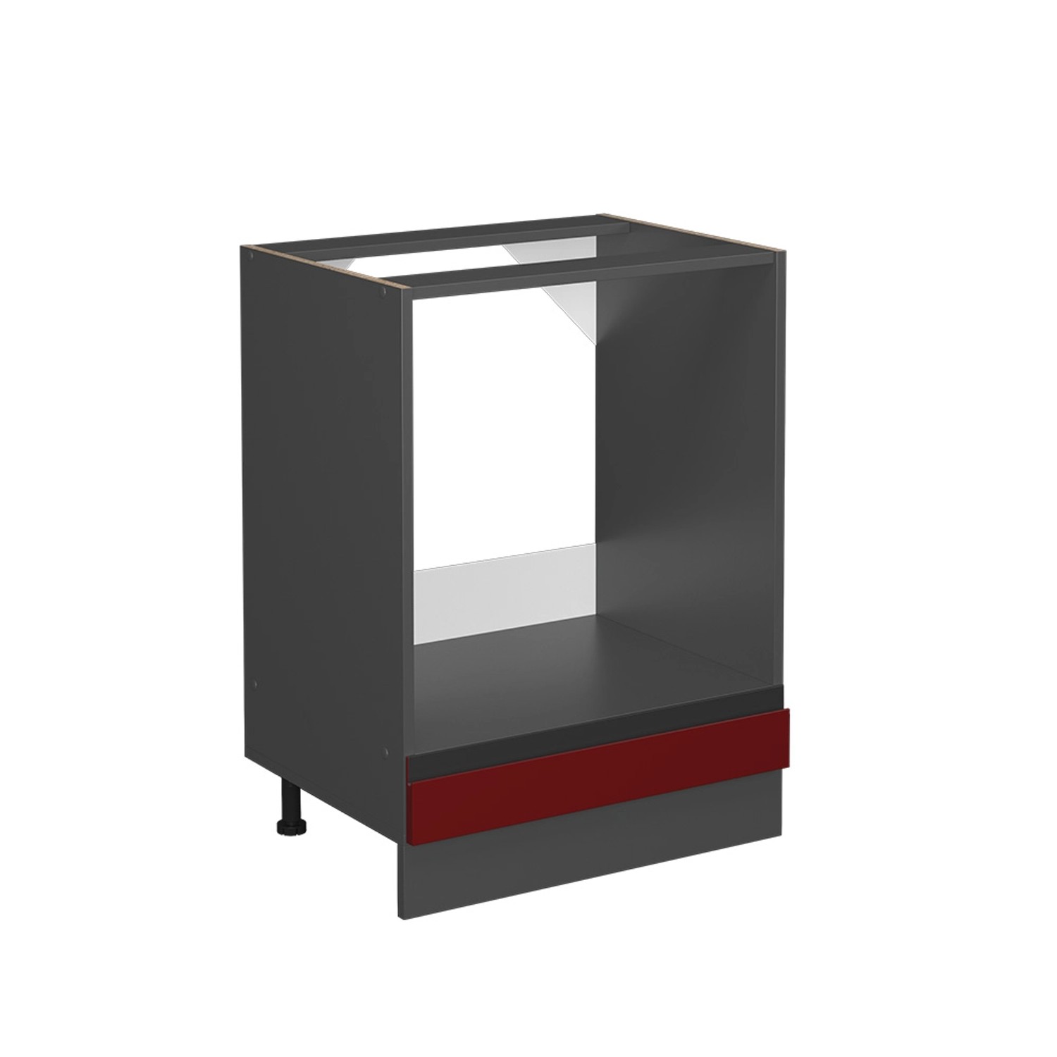 Vicco Herdumbauschrank R-Line, Rot/Anthrazit, 60 cm günstig online kaufen