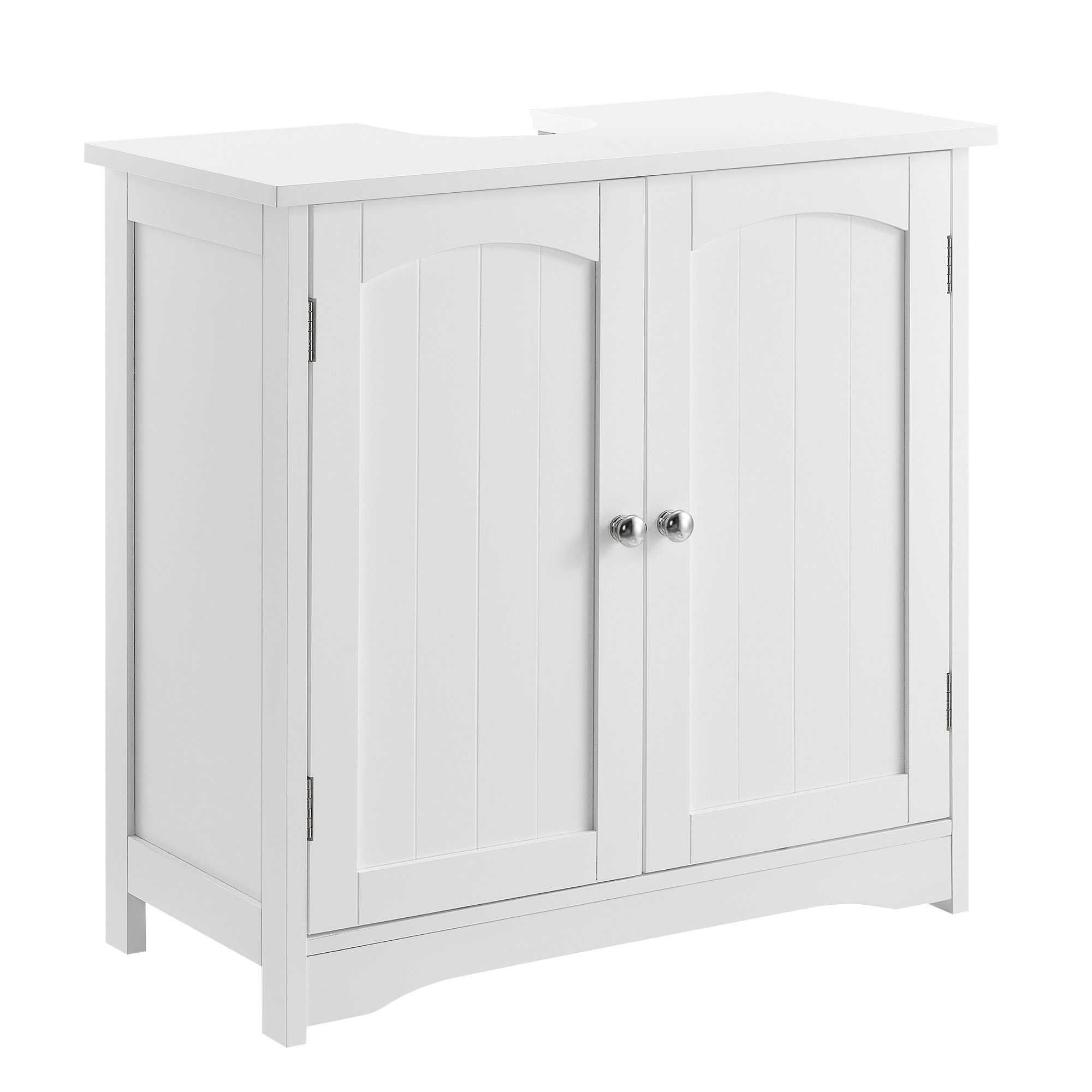 en.casa Waschbeckenunterschrank »Dalum« 60x60x30cm Weiß günstig online kaufen