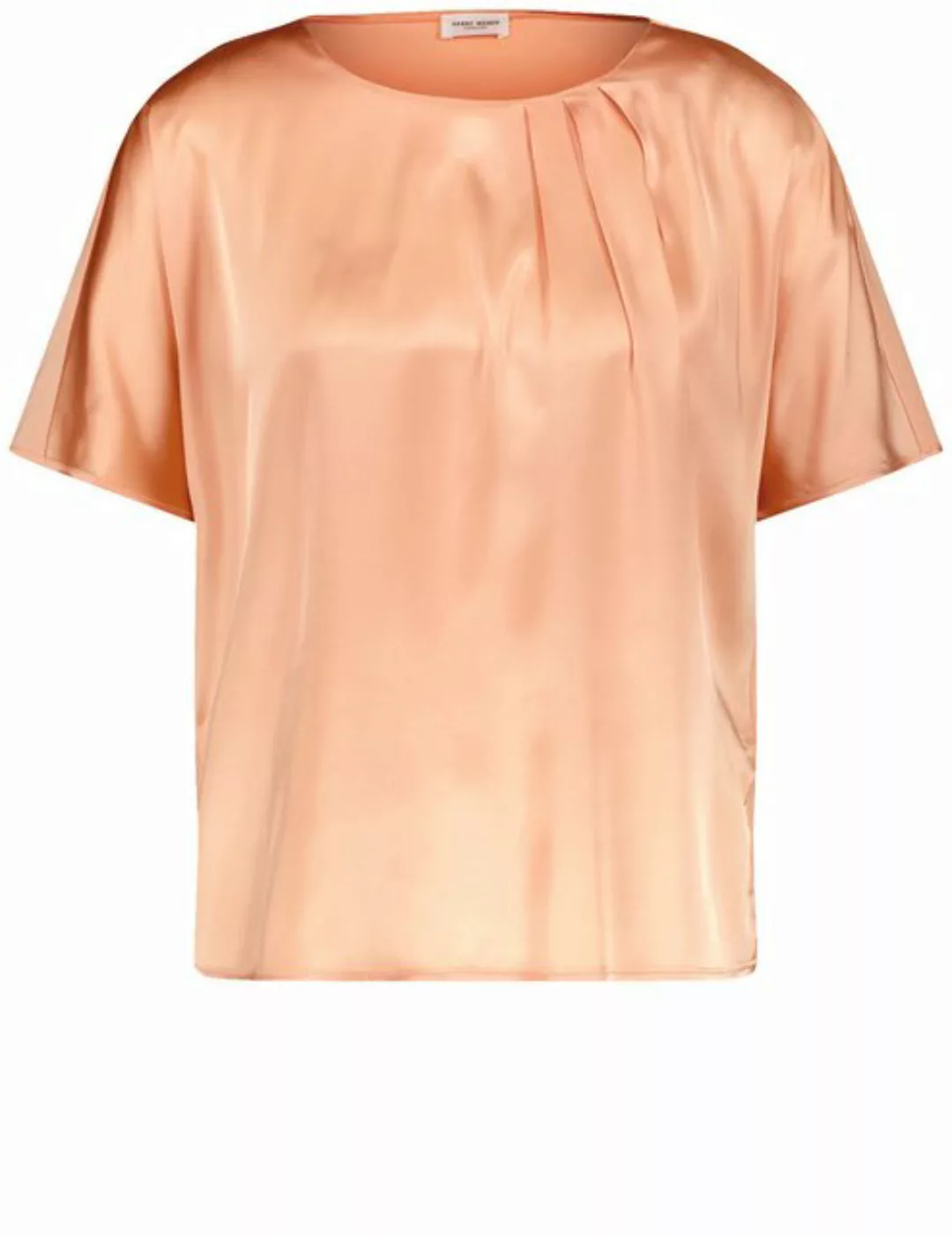 GERRY WEBER Kurzarmshirt Fließendes Blusenshirt mit Material-Patch günstig online kaufen