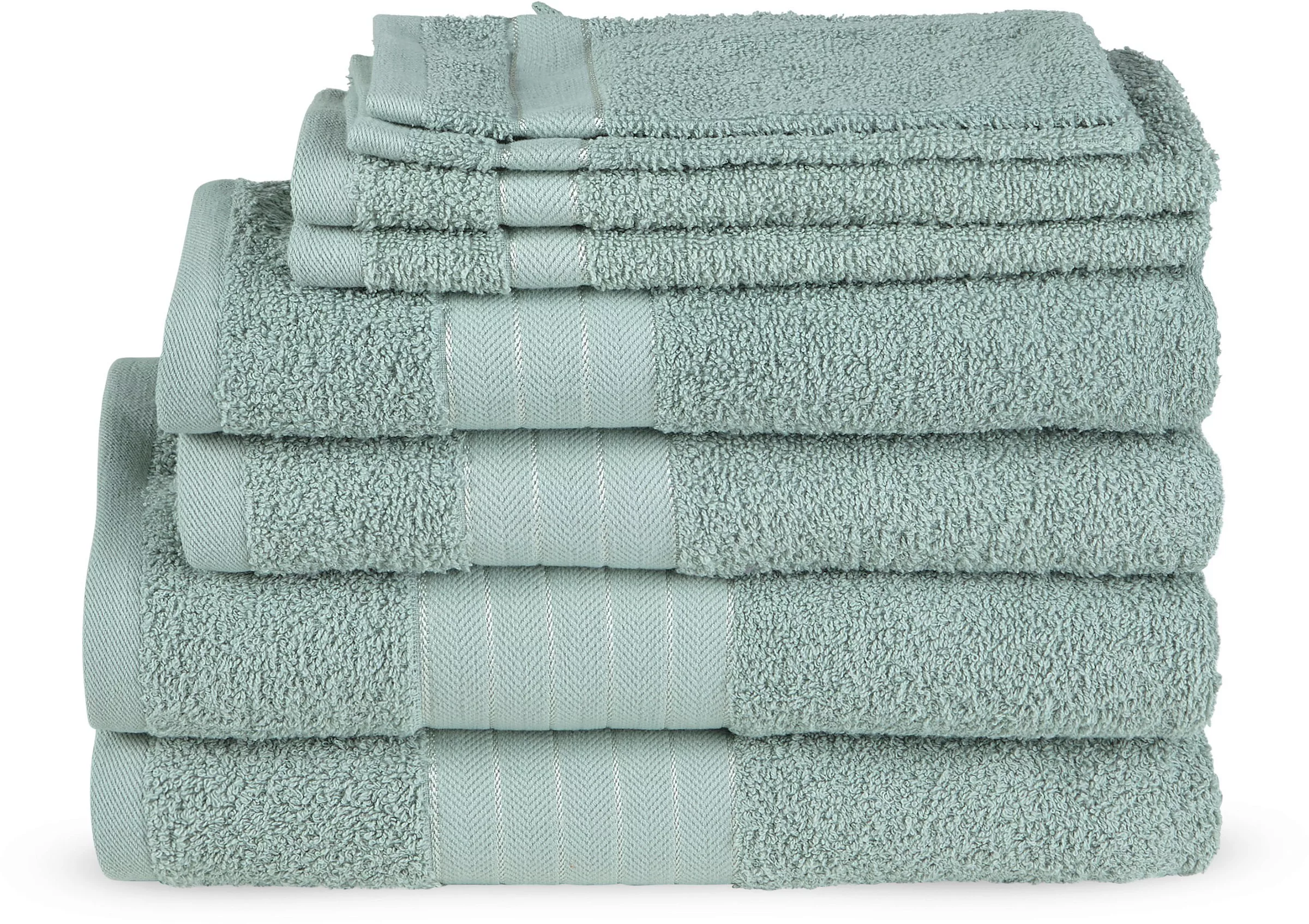 good morning Handtuch Set »Uni«, (Set, 8 St., 2 Badetücher-2 Handtücher-2 G günstig online kaufen