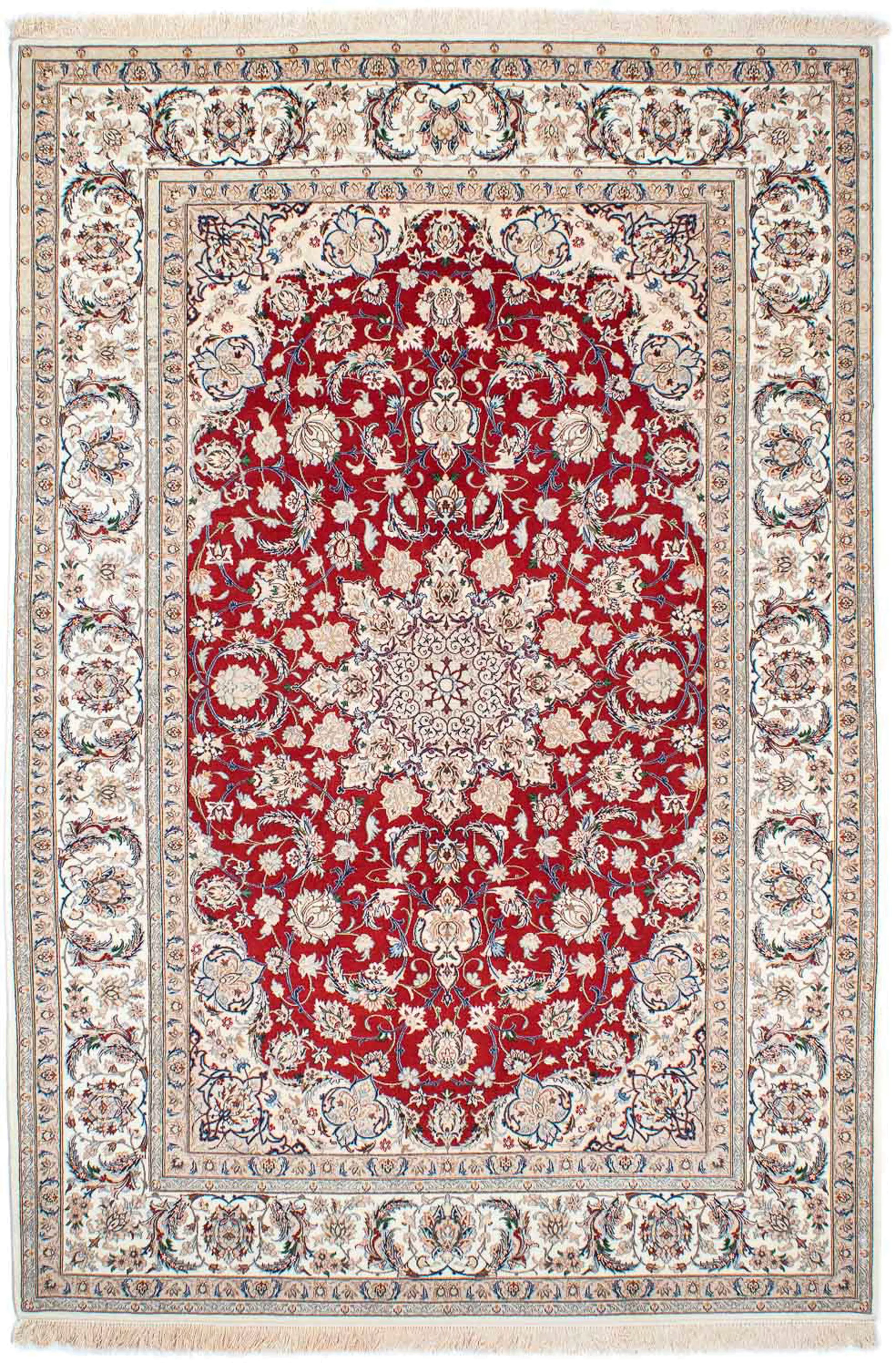 morgenland Orientteppich »Perser - Isfahan - Premium - 237 x 162 cm - rot«, günstig online kaufen