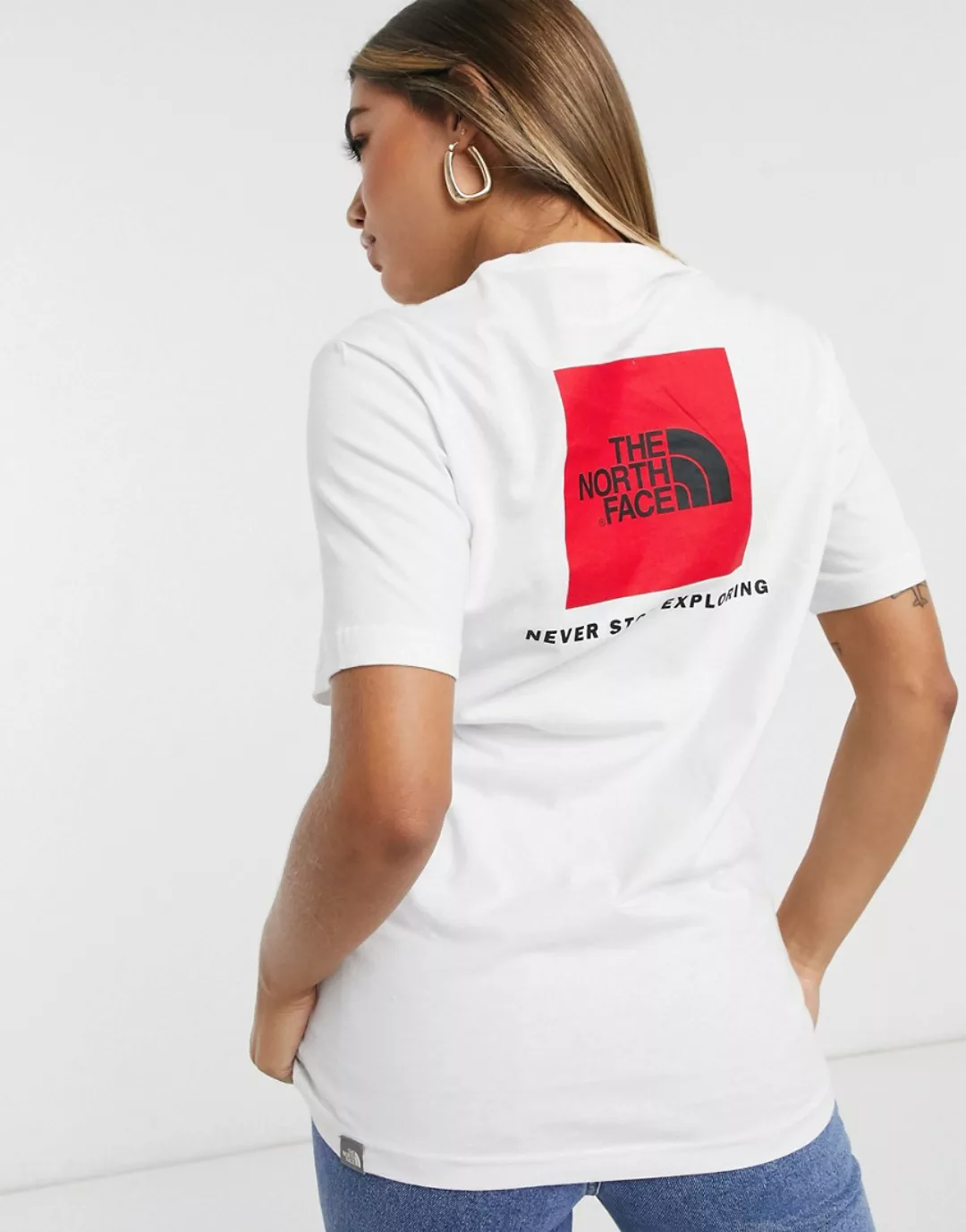 The North Face – Red Box – Weißes T-Shirt günstig online kaufen