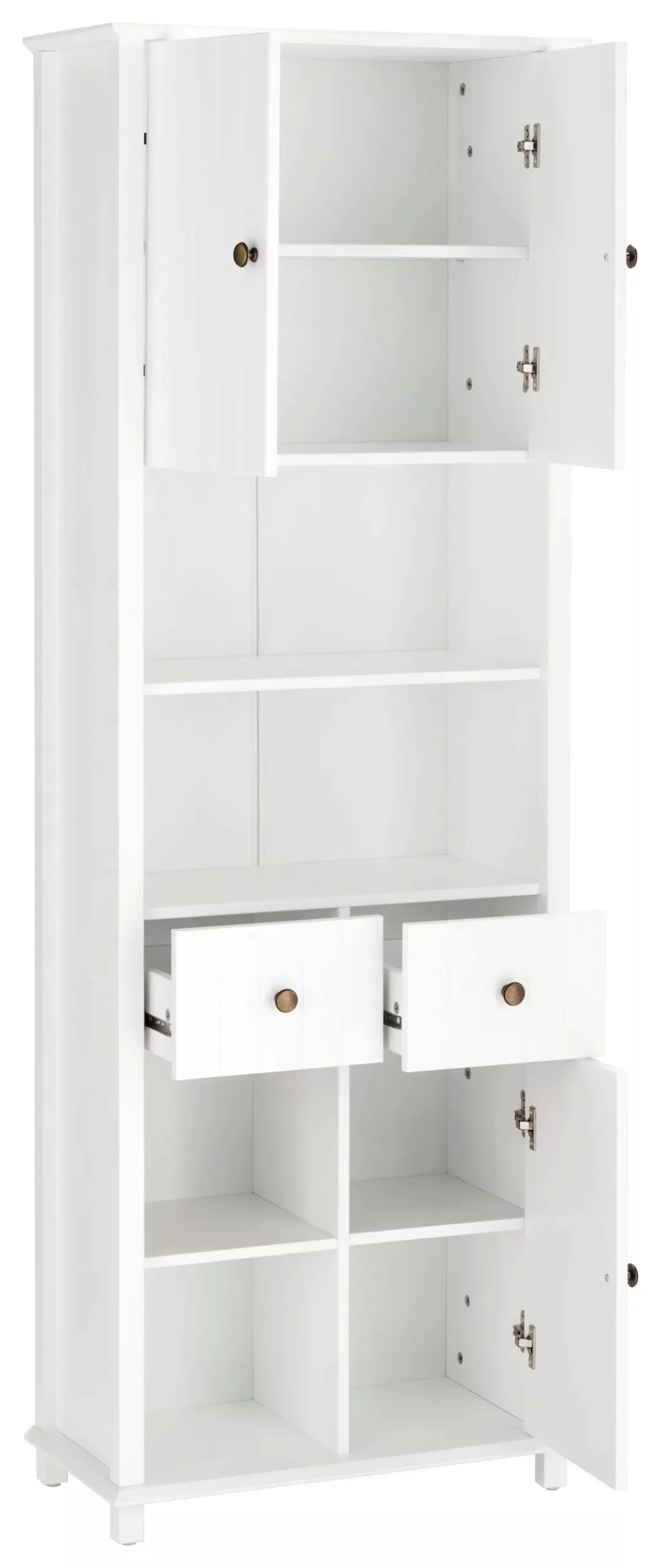 Home affaire Hochschrank "Vili", Breite 60 cm, 2 Schubkästen, 3 Türen günstig online kaufen