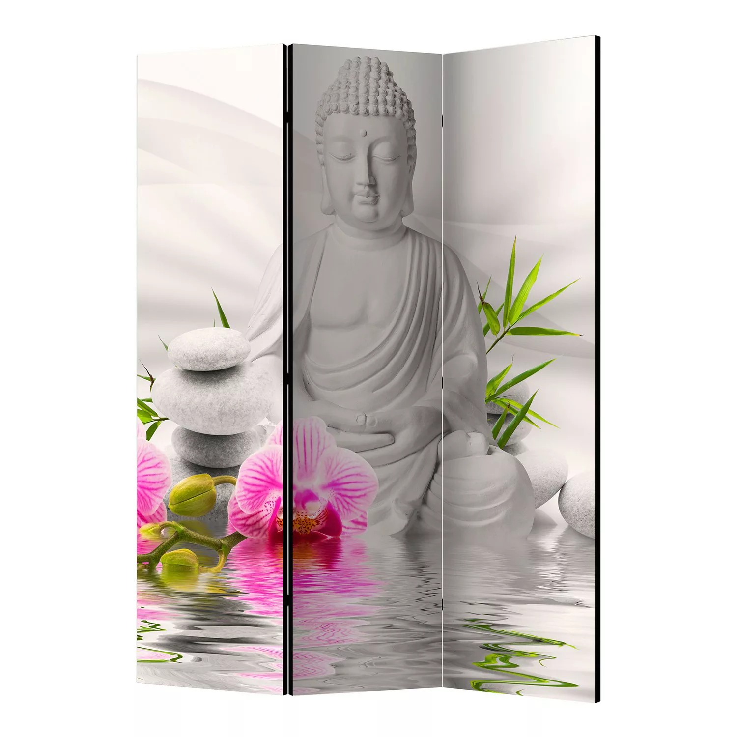 home24 Paravent Buddha and Orchids günstig online kaufen