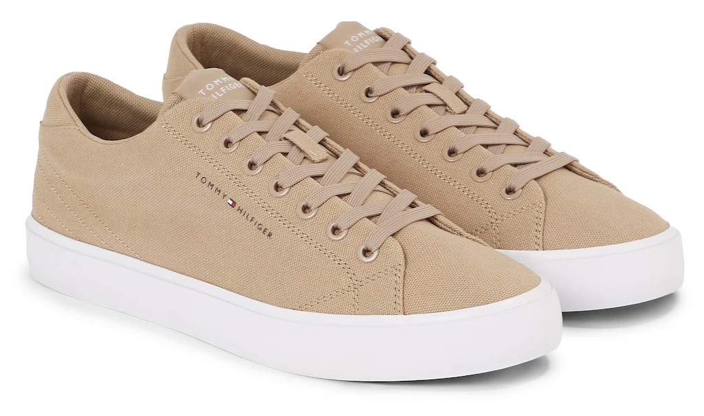 Tommy Hilfiger Sneaker "TH HI VULC LOW CANVAS", in cleanem Look, Freizeitsc günstig online kaufen