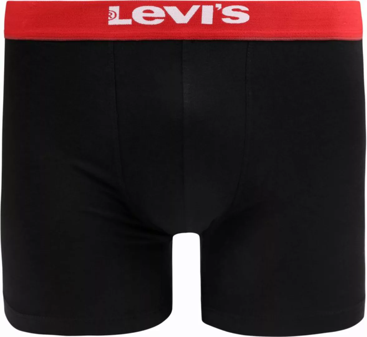 Levi's Brief Boxershorts 2-Pack Schwarz  - Größe M günstig online kaufen