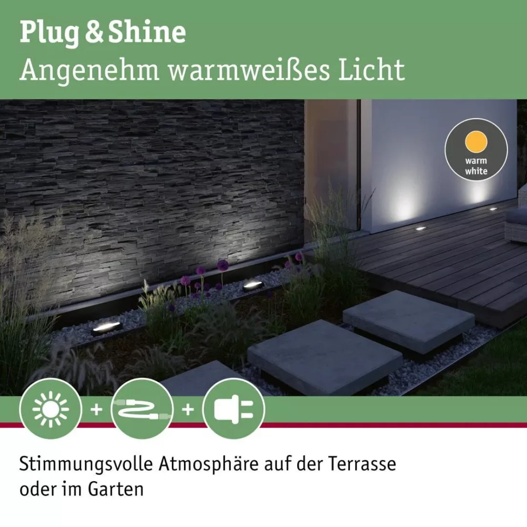 Paulmann Plug & Shine LED-Wallwasher Flotas günstig online kaufen