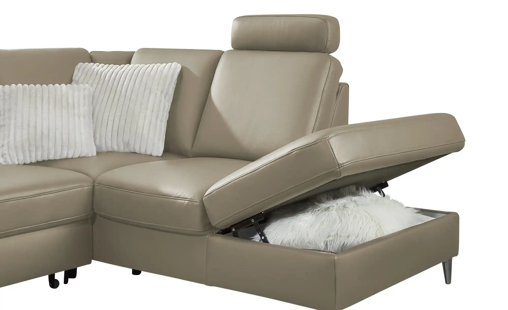 meinSofa Wohnlandschaft  Veit ¦ grau ¦ Maße (cm): B: 305 H: 90 T: 204.0 Pol günstig online kaufen
