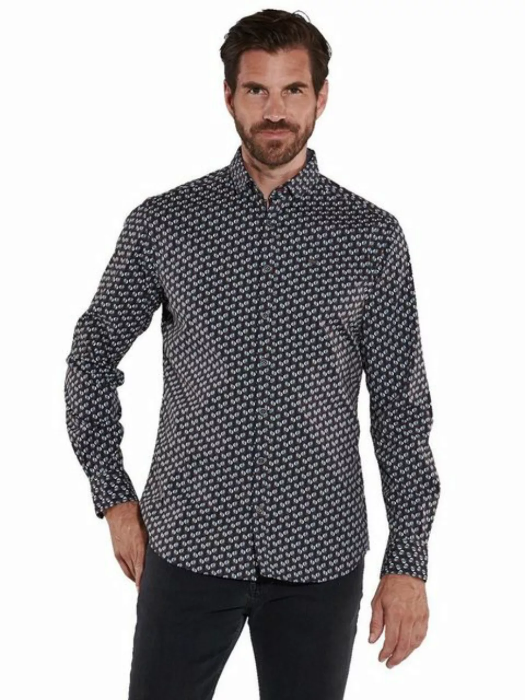 Engbers Langarmhemd Langarm-Hemd gemustert günstig online kaufen