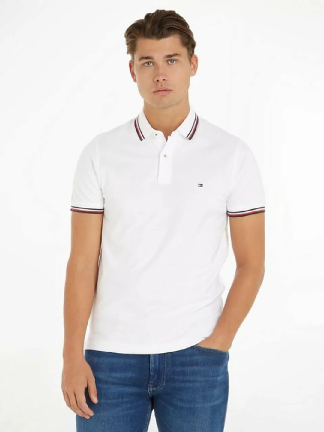 Tommy Hilfiger Poloshirt TOMMY TIPPED SLIM POLO günstig online kaufen