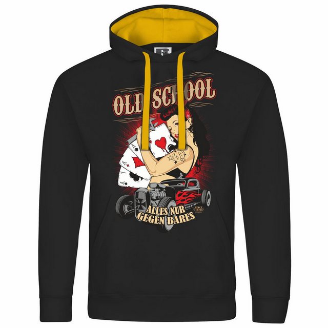 deinshirt Kapuzenpullover Herren Kapuzenpullover Old School alles nur gegen günstig online kaufen