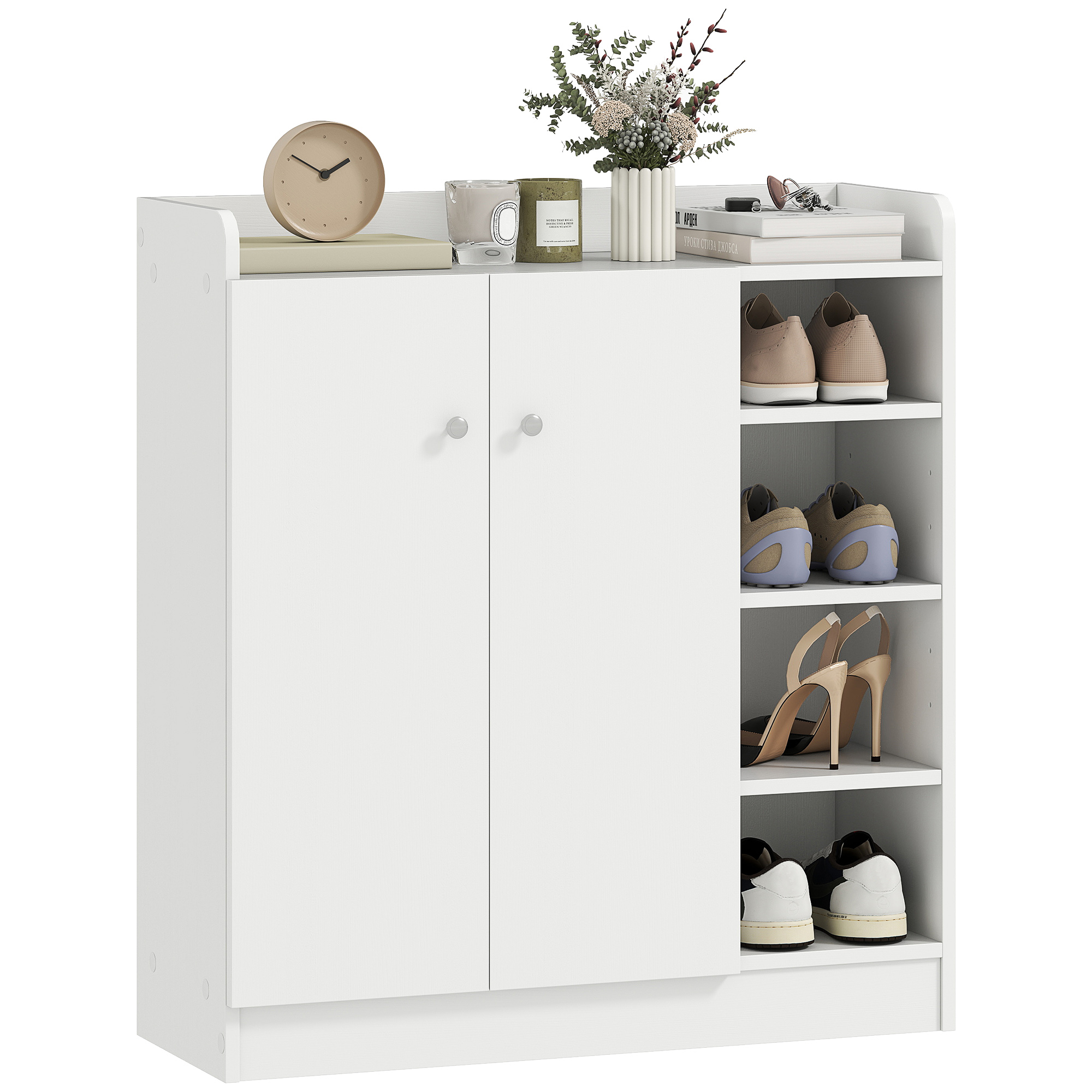 HOMCOM Schuhschrank Schuhregal Allzweckschrank Kommode Dielenschrank Highbo günstig online kaufen