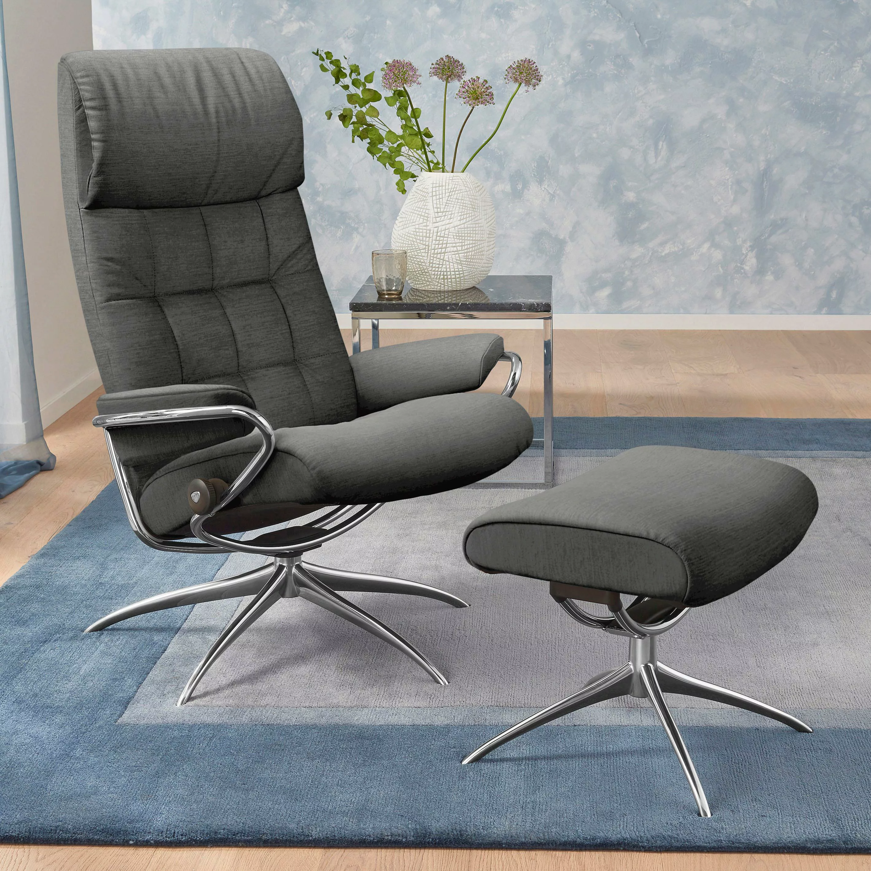 Stressless® Relaxsessel »London«, (Set, Relaxsessel mit Hocker), mit Hocker günstig online kaufen