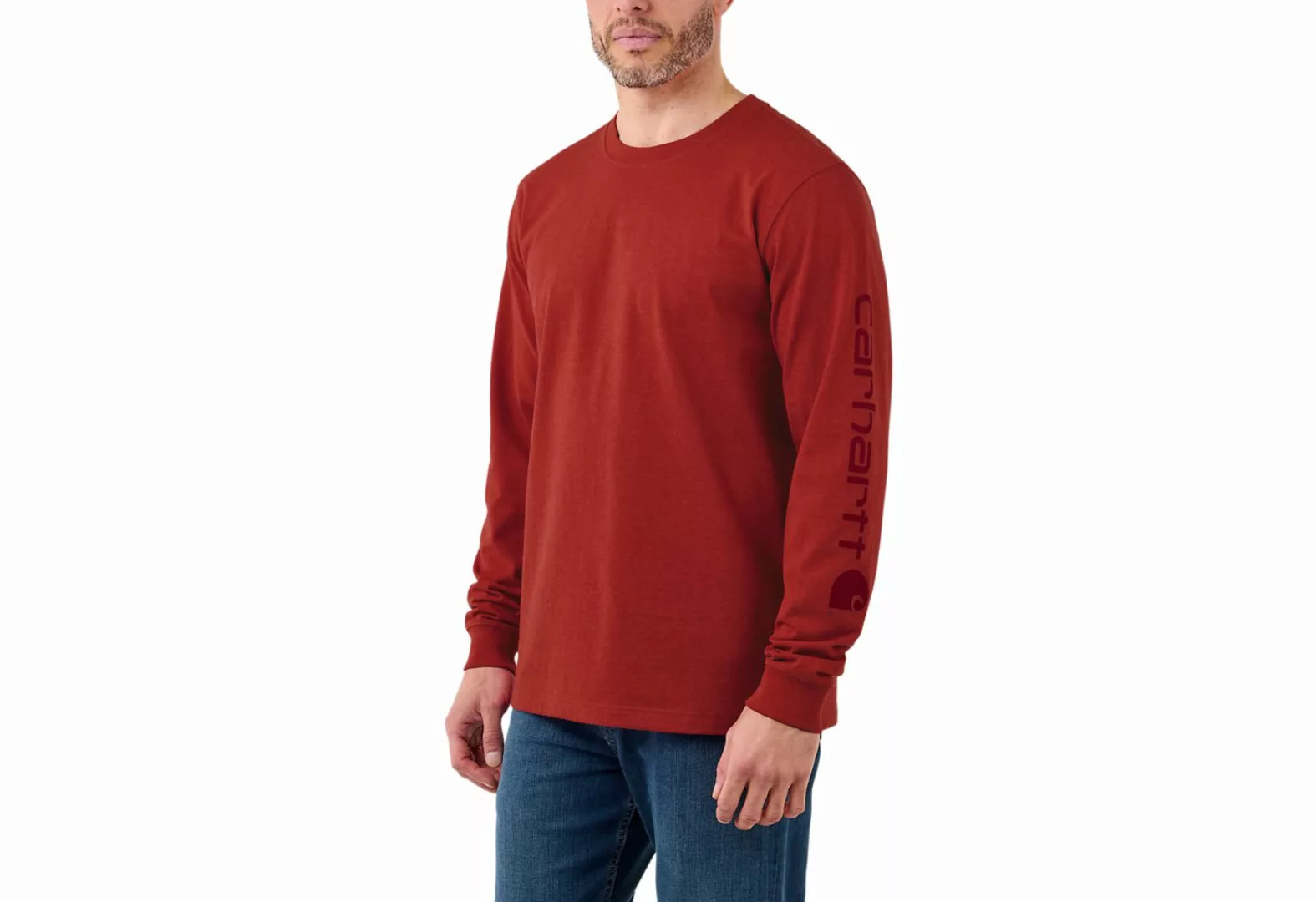 Carhartt Longsleeve Logo Schwerer Jersey günstig online kaufen