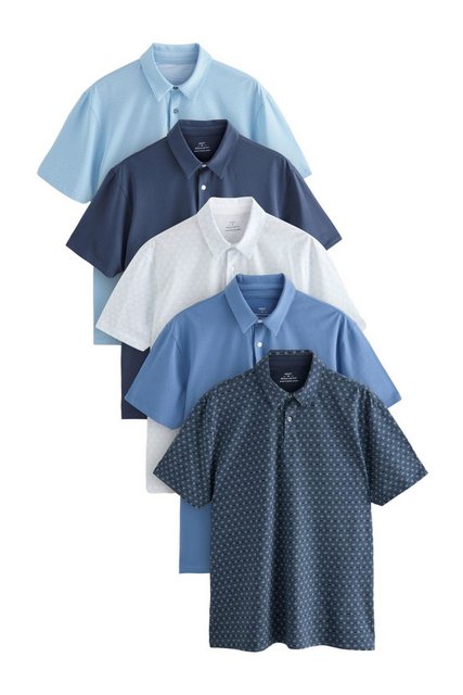 Next Poloshirt 5er-Pack Kurzarm-Poloshirts aus Jersey (5-tlg) günstig online kaufen