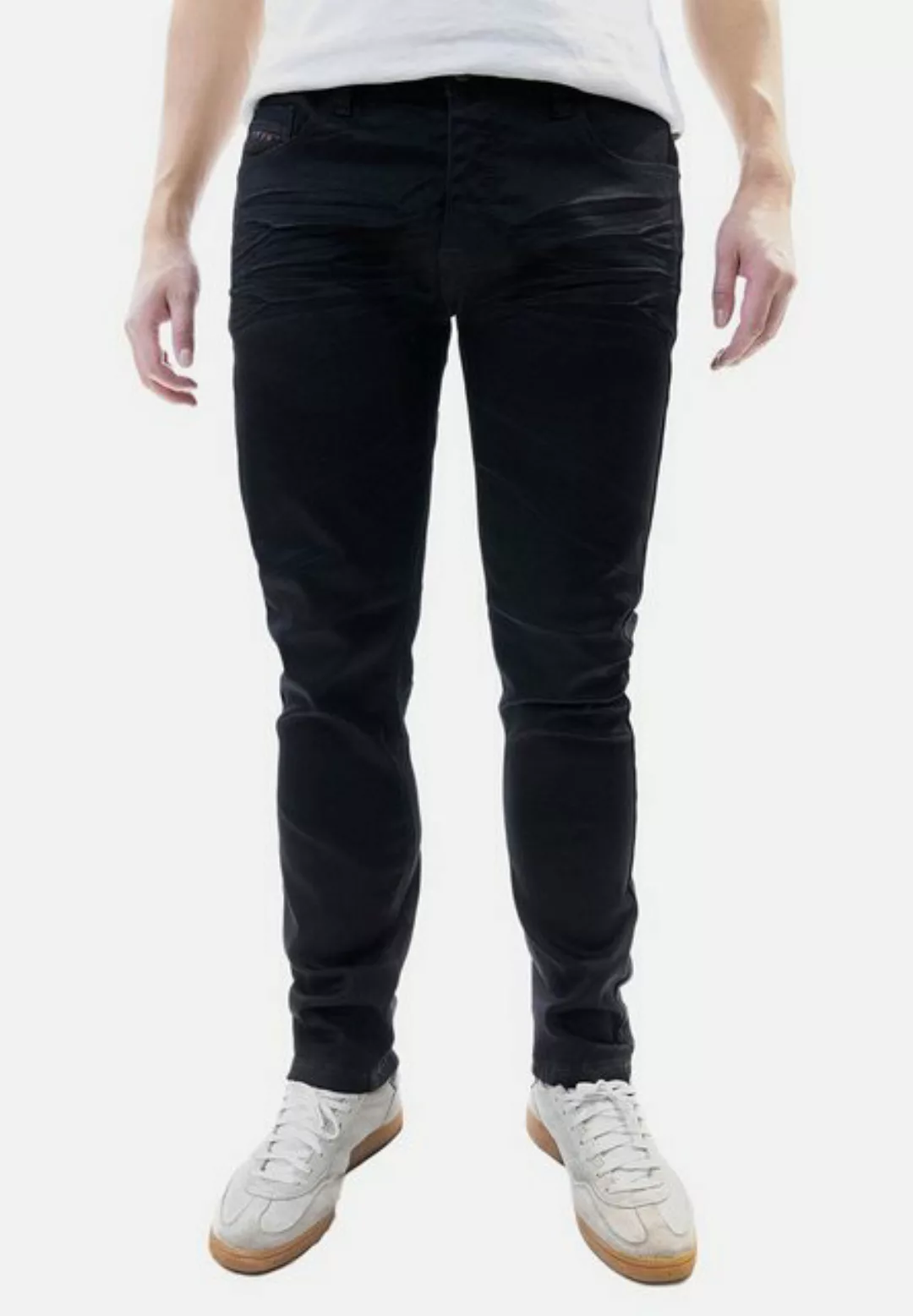 Jaylvis Regular-fit-Jeans Beschichtete Jeans Coated Denim Hose mit Stretch günstig online kaufen