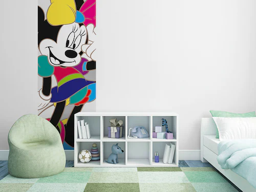 Komar Fototapete »Fototapete - Minnie Colorful - Größe 73 x 202 cm«, bedruc günstig online kaufen