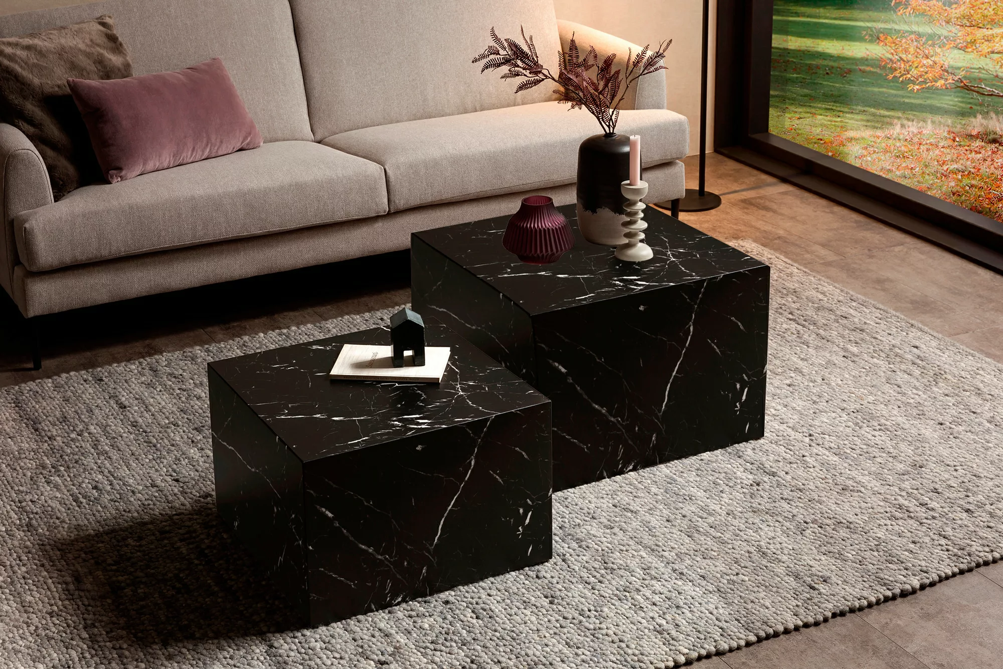 SalesFever Couchtisch "Almeria Bestelltisch", (Set, 2 St., 2er Set), quadra günstig online kaufen