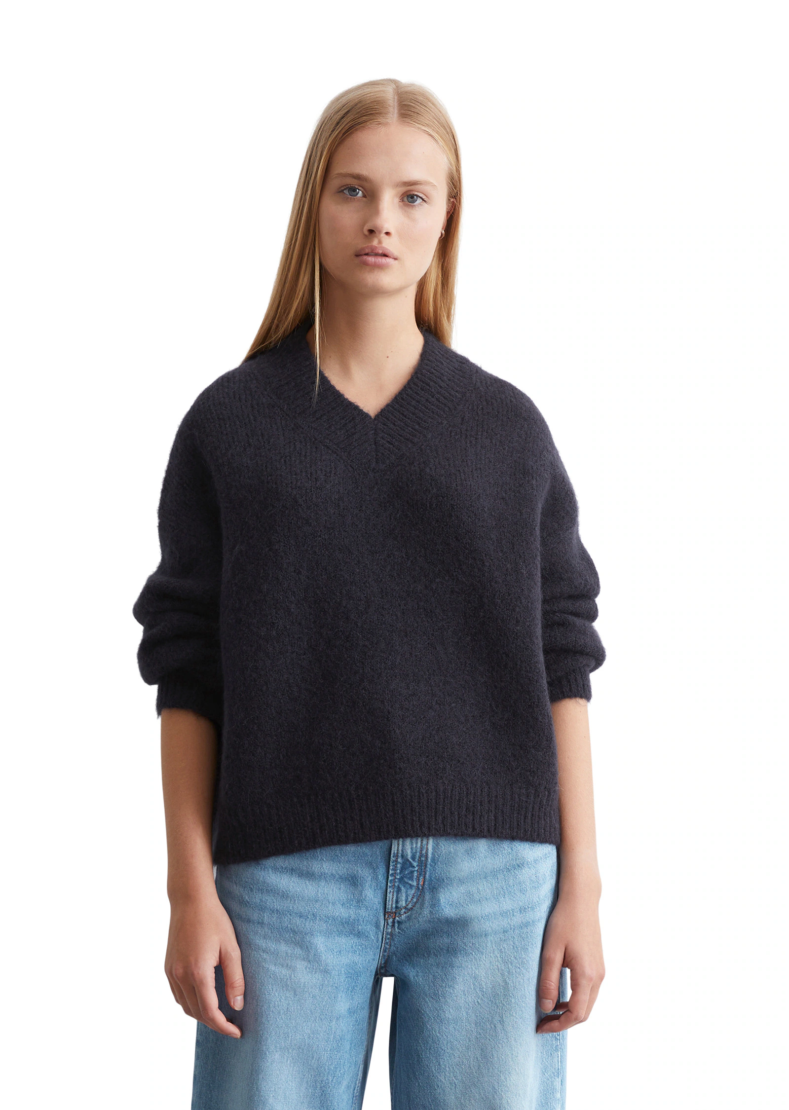 Marc OPolo DENIM Strickpullover "aus kuscheligem Schurwolle-Mohair-Mix" günstig online kaufen