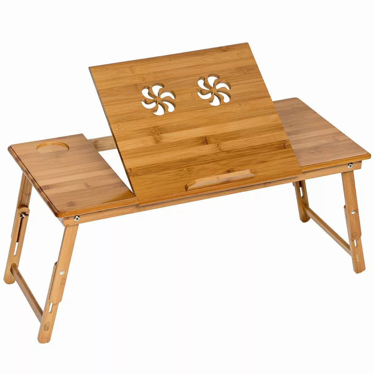 Laptoptisch aus Holz, höhenverstellbar, 72x35x26cm - braun günstig online kaufen
