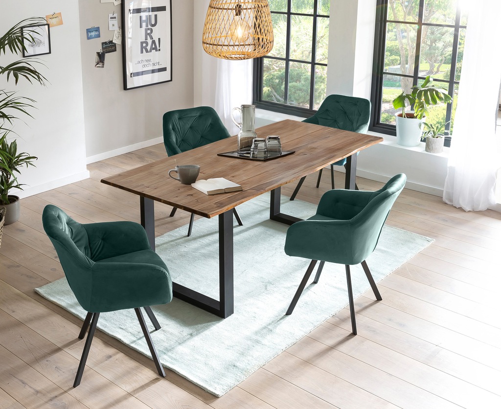 SalesFever Essgruppe, (Set, 5 tlg.), Stühle mit 360 Drehplatte unter der Si günstig online kaufen