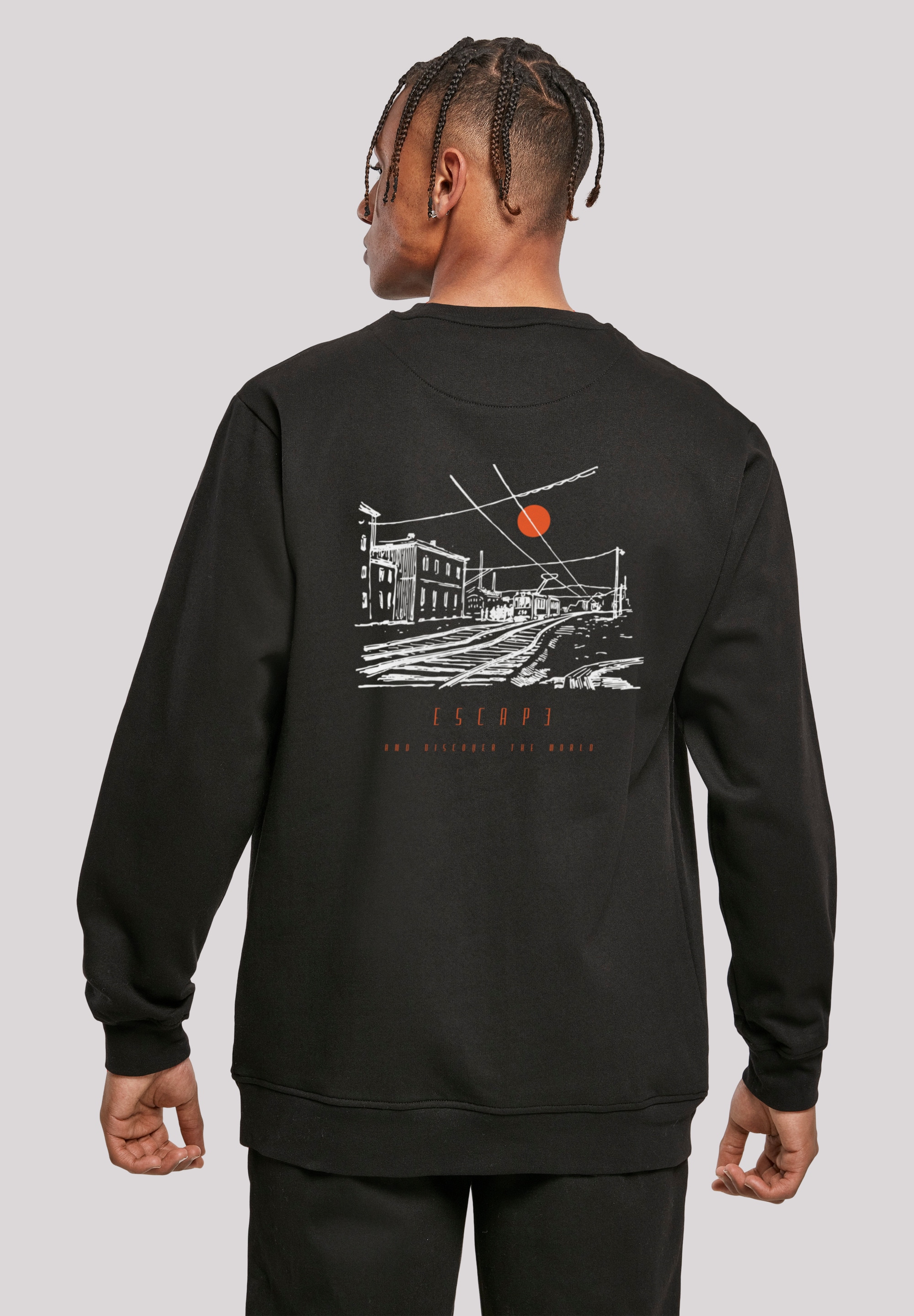 F4NT4STIC Sweatshirt "Escape Discover the World Town Train Station", Premiu günstig online kaufen