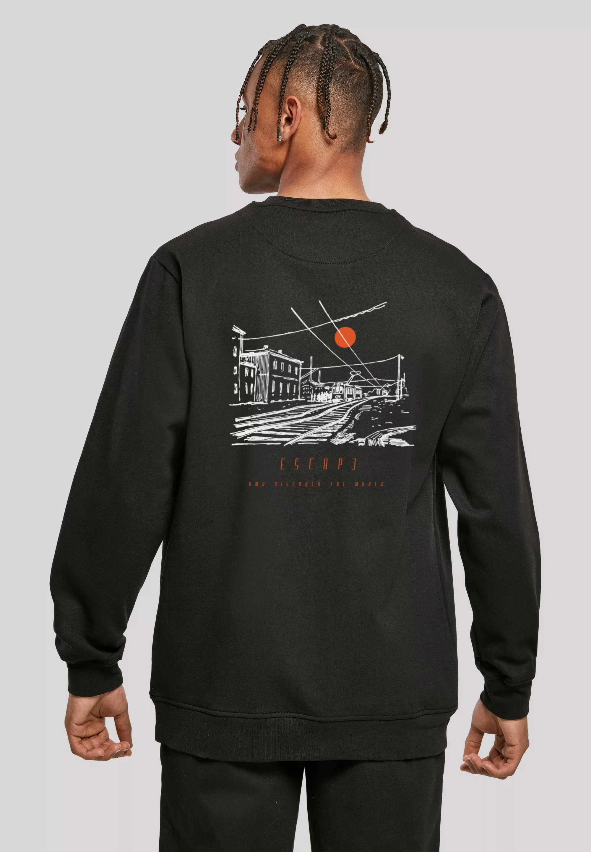F4NT4STIC Sweatshirt "Escape Discover the World Town Train Station", Premiu günstig online kaufen
