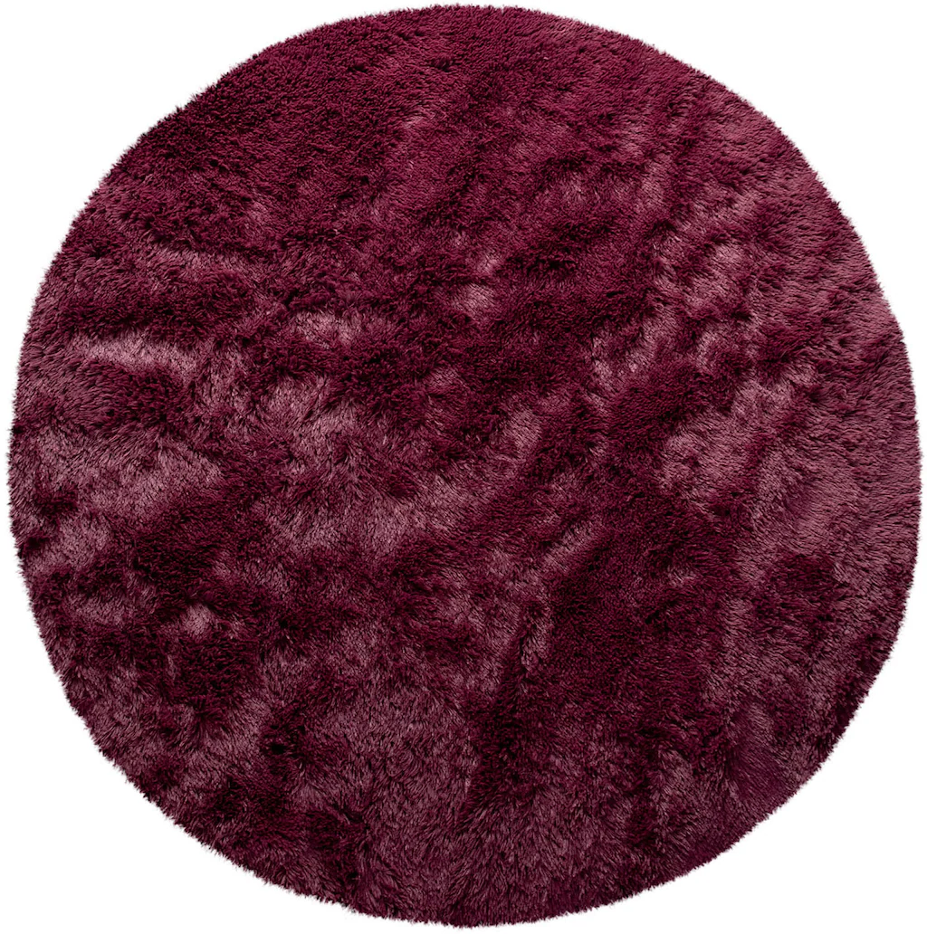 Paco Home Hochflor-Teppich »Silky 591«, rund, Uni Farben, besonders weich u günstig online kaufen