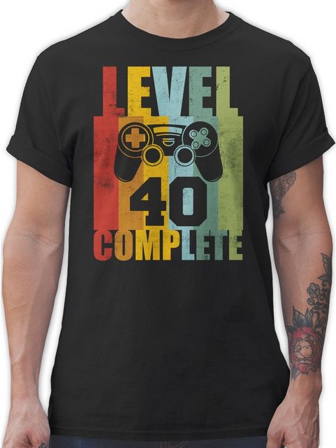 Shirtracer T-Shirt Level 40 complete Vintage 40. Geburtstag günstig online kaufen