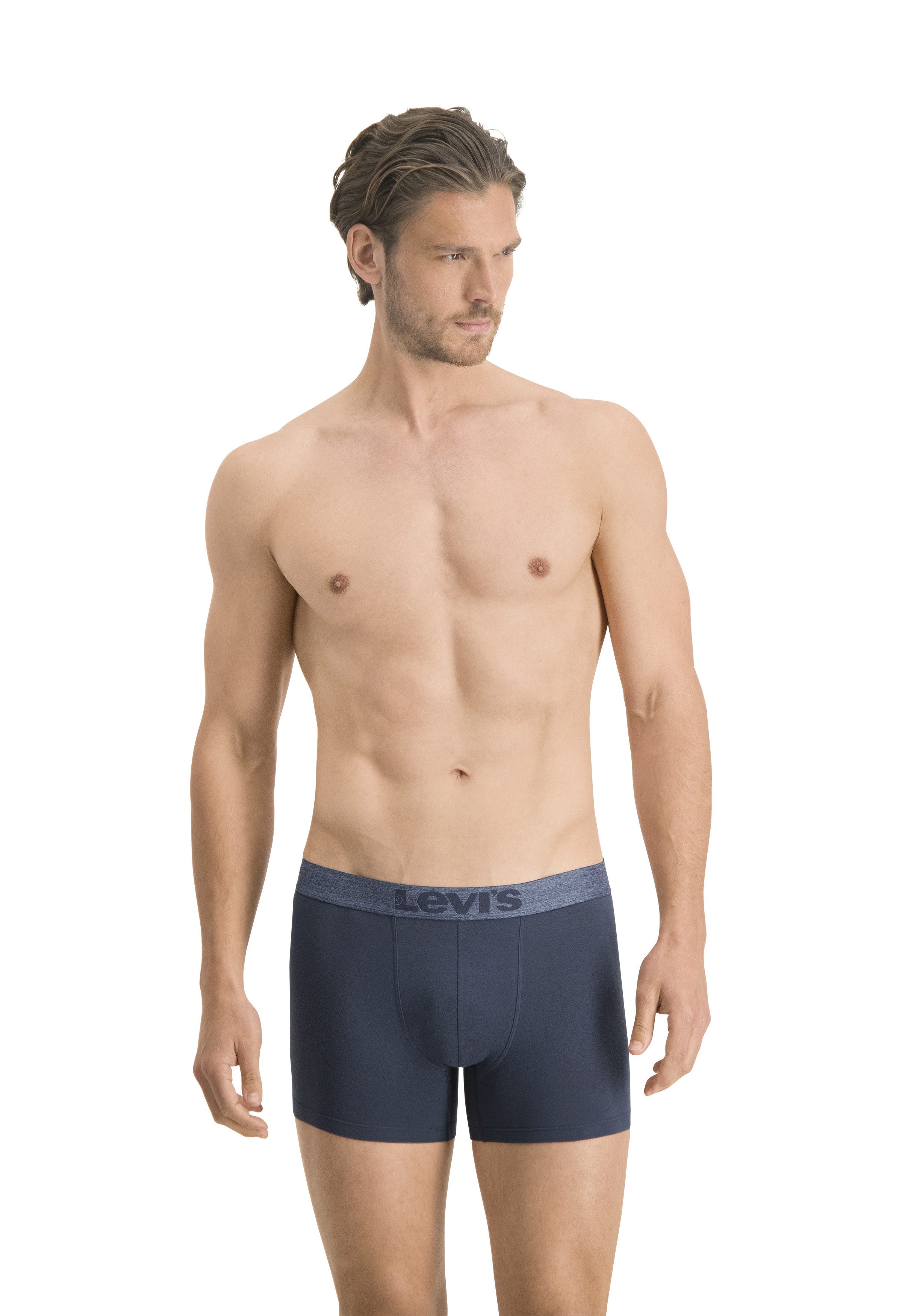 Levis Boxershorts "LEVIS MEN MEL WB BOXER BRIEF ORG CO 2P", (2er Pack), mit günstig online kaufen