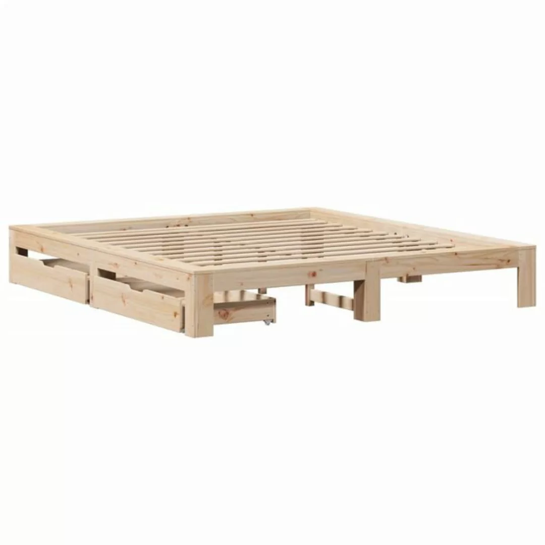 vidaXL Bett Massivholzbett ohne Matratze 180x200 Kiefernholz günstig online kaufen