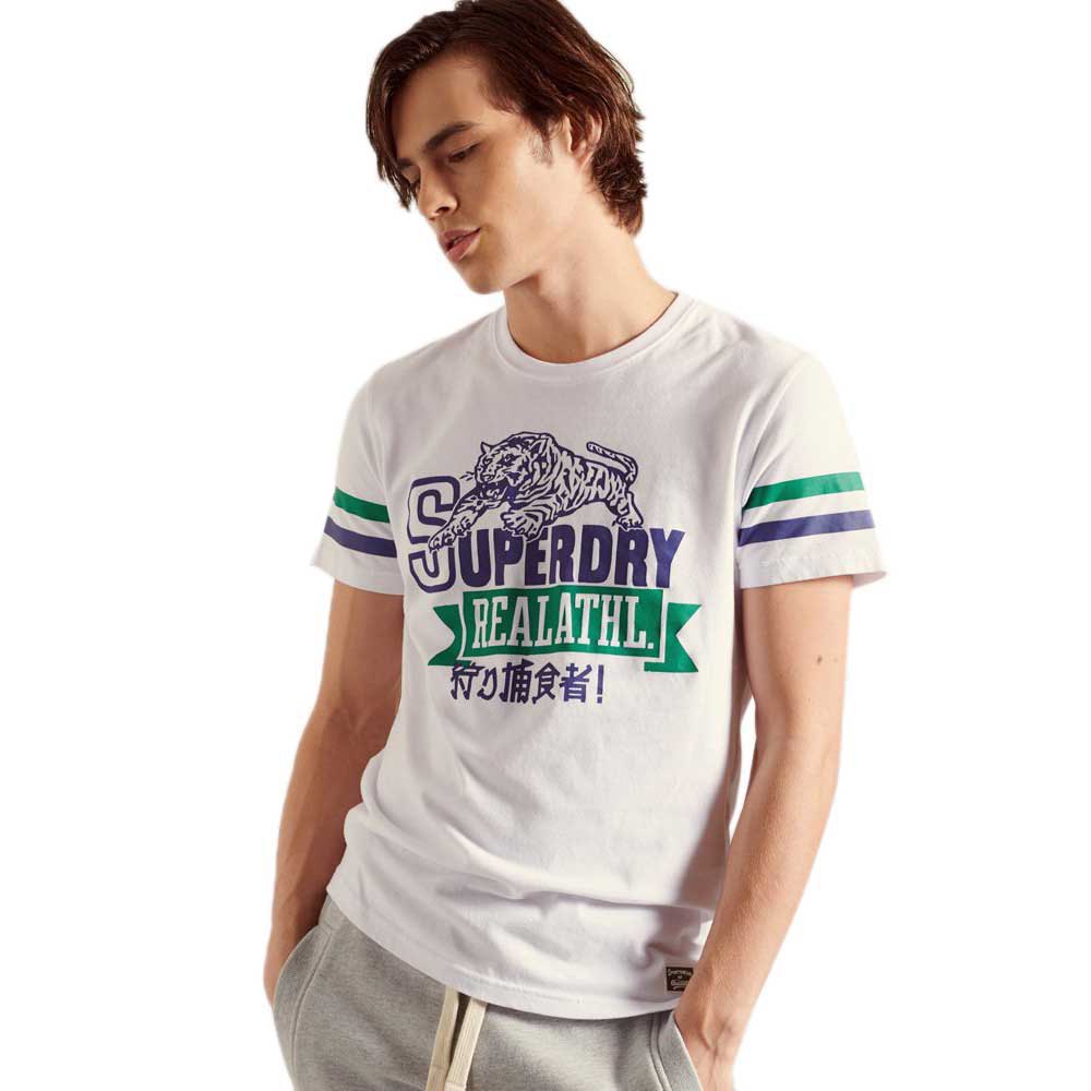 Superdry Bonded Varsity 220 Kurzärmeliges T-shirt 2XL Optic günstig online kaufen