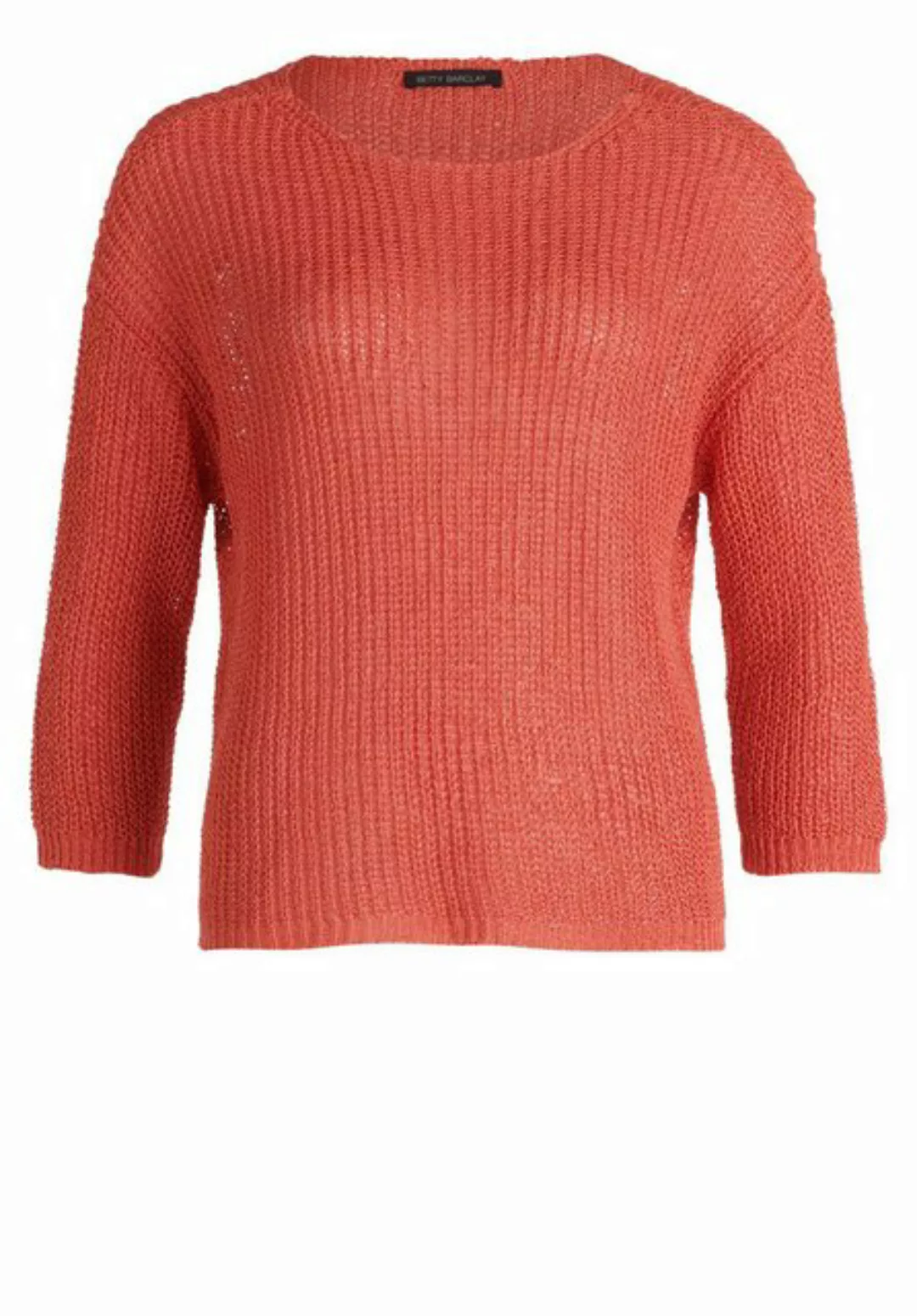 Betty Barclay Sweatshirt Strickpullover Kurz 3/4 Arm, Cayenne günstig online kaufen