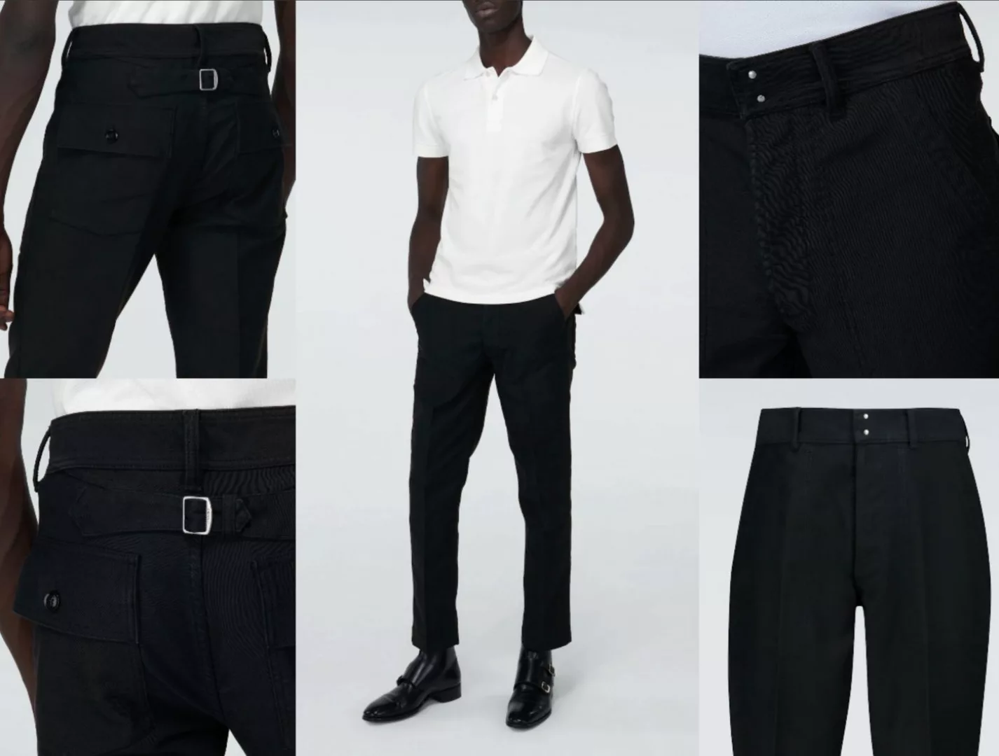 Tom Ford Loungehose TOM FORD TAPERED FIT PANTS HOSE W BUCKLE ARMY NAVY TROU günstig online kaufen