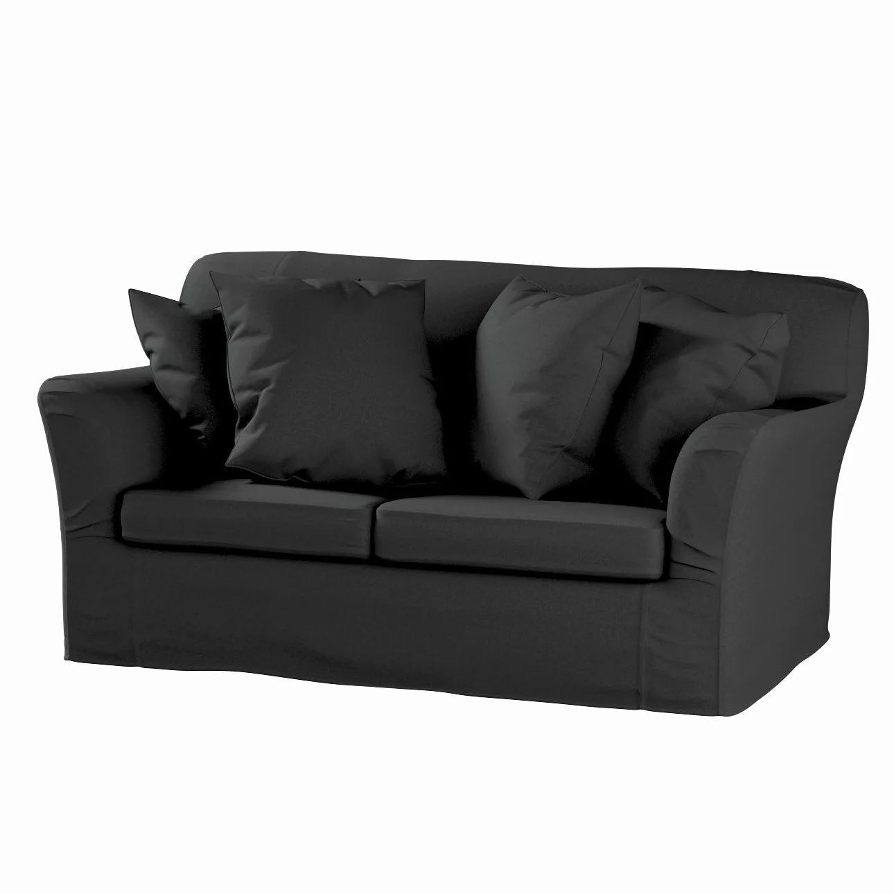 Bezug für Tomelilla 2-Sitzer Sofa nicht ausklappbar, schwarz, Sofahusse, To günstig online kaufen