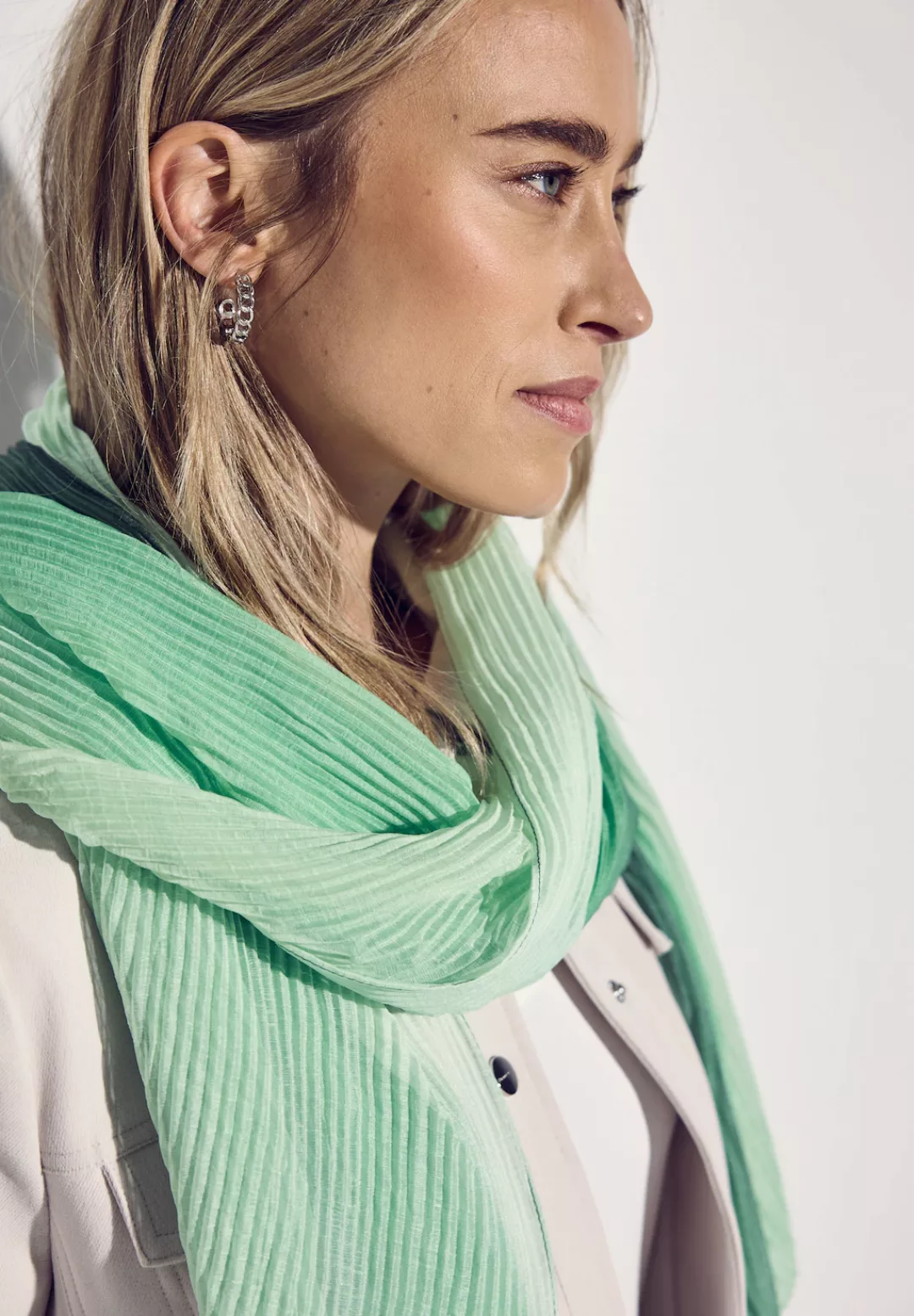 STREET ONE Halstuch, im Plissée Look günstig online kaufen