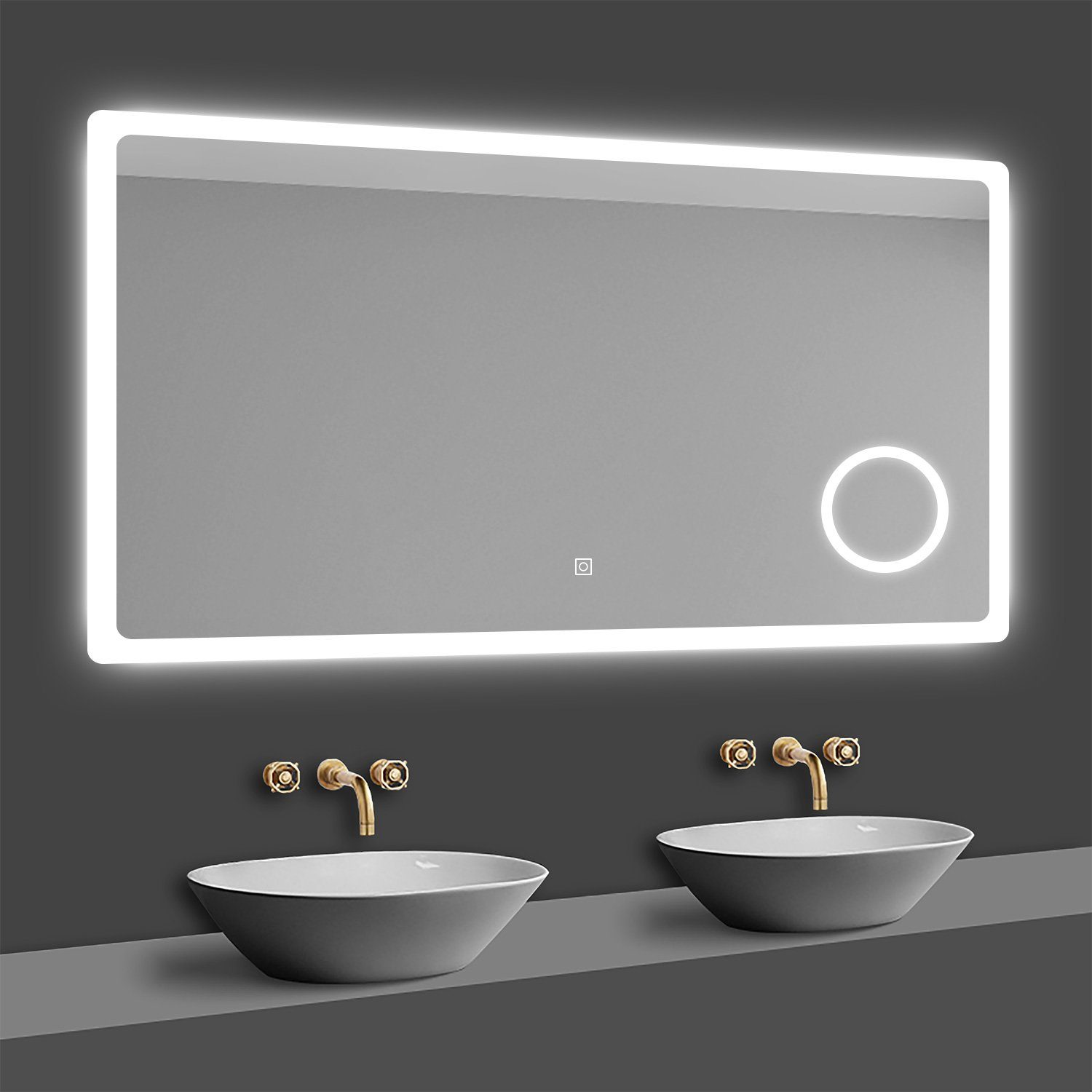 duschspa Badspiegel LED Beleuchtung Kalt/Neutral/Warmweiß Dimmbar günstig online kaufen