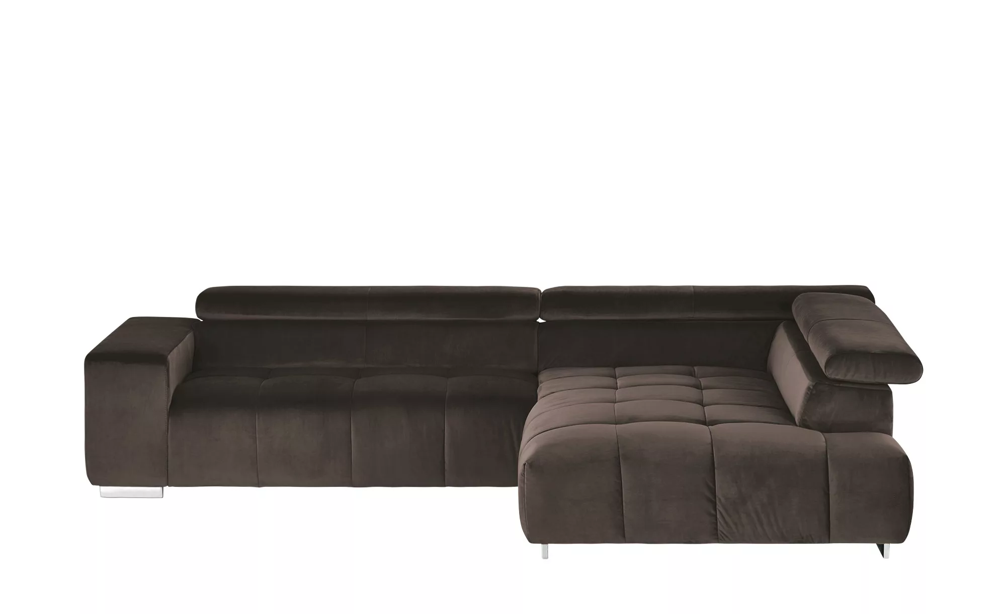 uno Ecksofa aus Samt  Origo ¦ braun ¦ Maße (cm): B: 308 H: 70 T: 225.0 Pols günstig online kaufen