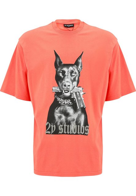 2Y Studios T-Shirt 2Y Studios Herren Doberman Oversize Tee (1-tlg) günstig online kaufen