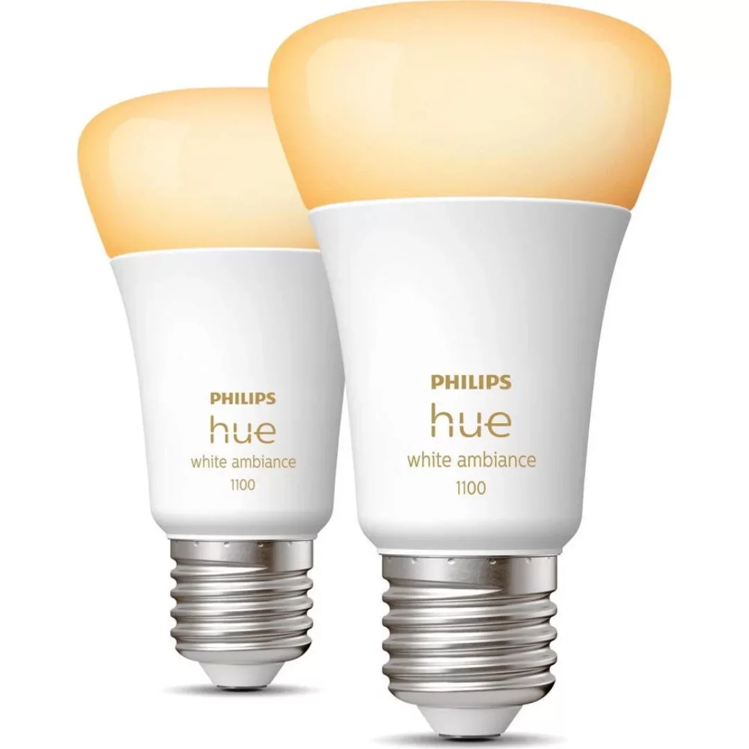 Philips Hue White Ambiance E27 11W LED-Lampe, 2er günstig online kaufen
