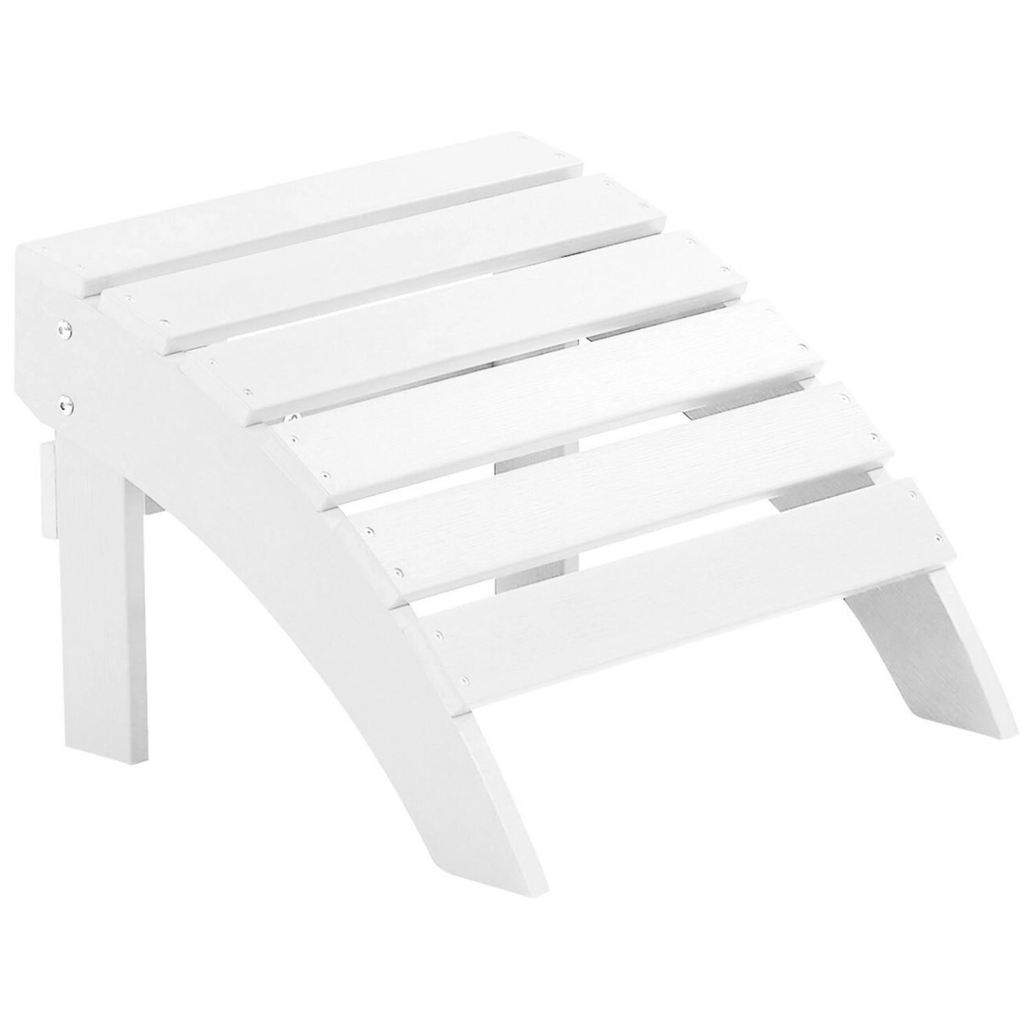 Beliani Fußhocker Weiss 43x50x34 günstig online kaufen
