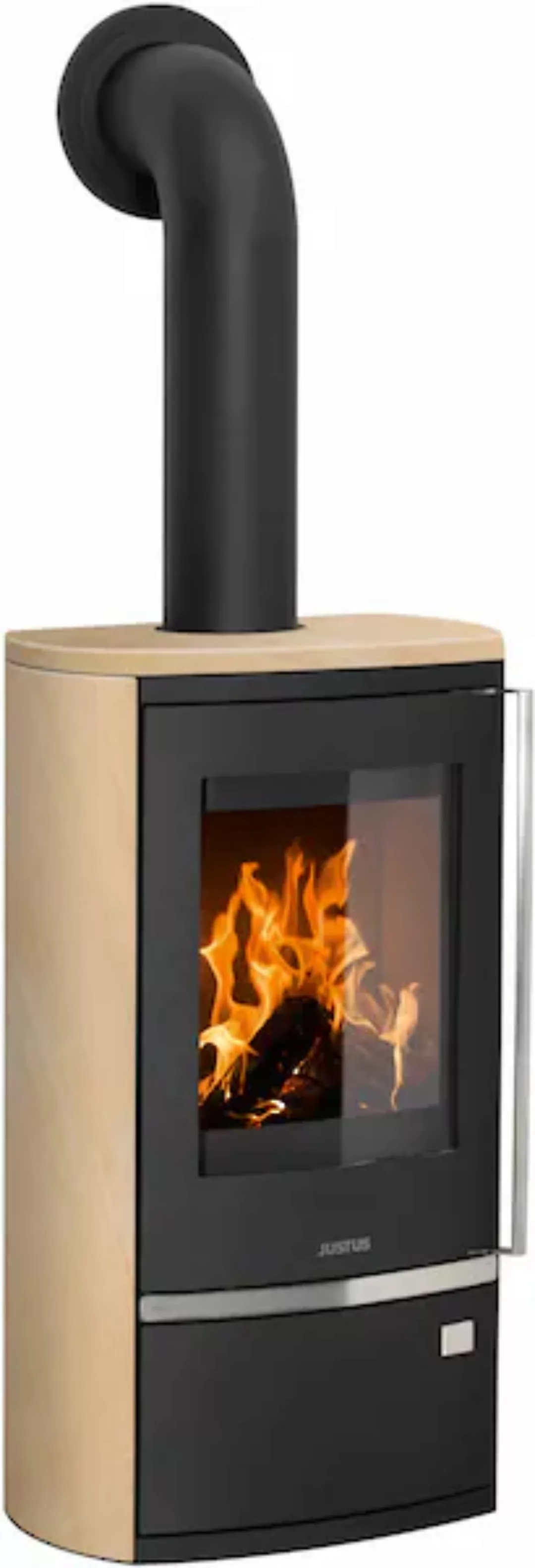 Justus Dauerbrand Kaminofen Reno R Sandstein Schwarz 6kW mit Automatik EEK: günstig online kaufen