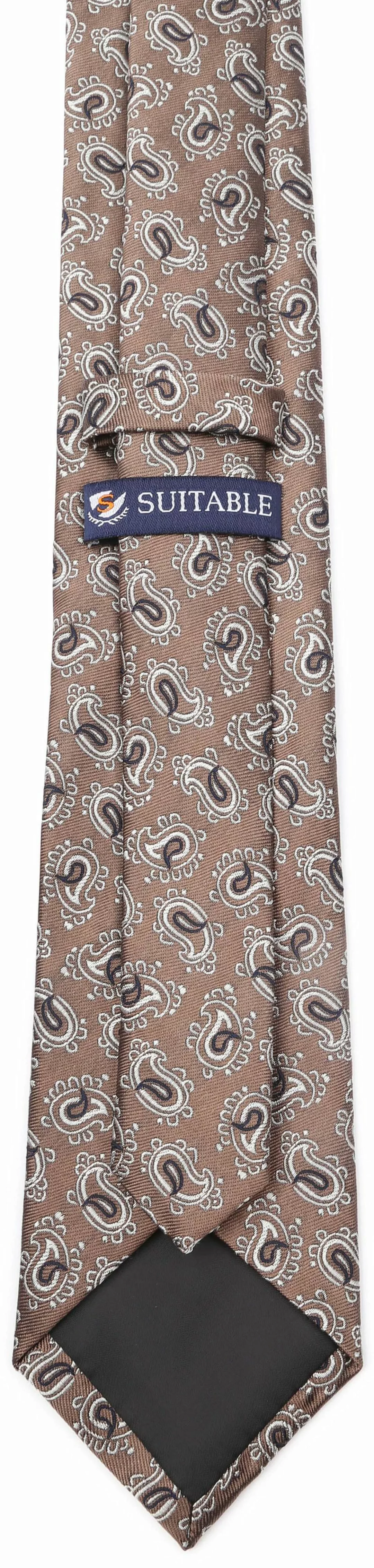 Suitable Krawatte Seide Paisley Camel - günstig online kaufen