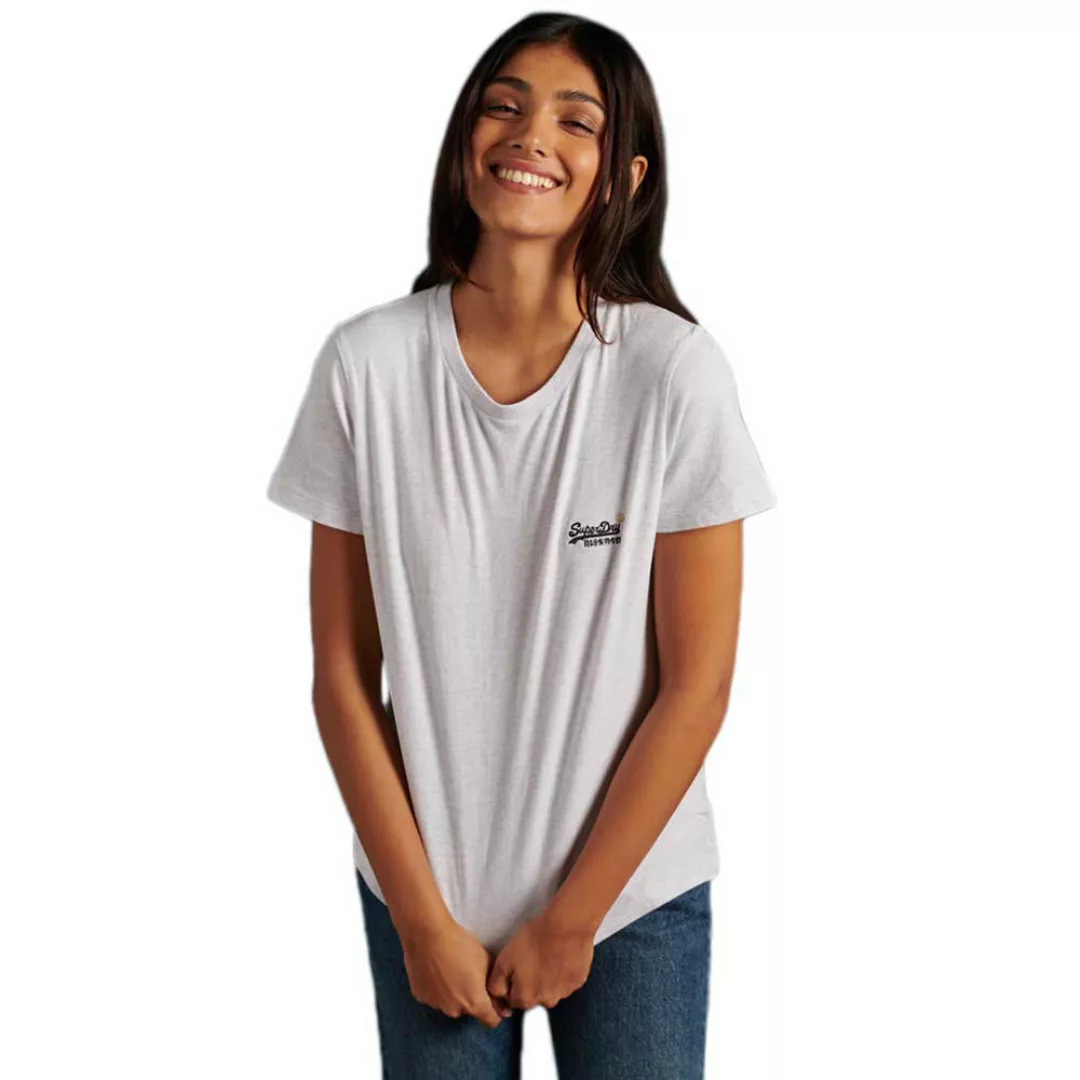 Superdry Organic Cotton Kurzarm T-shirt XS Ice Marl günstig online kaufen