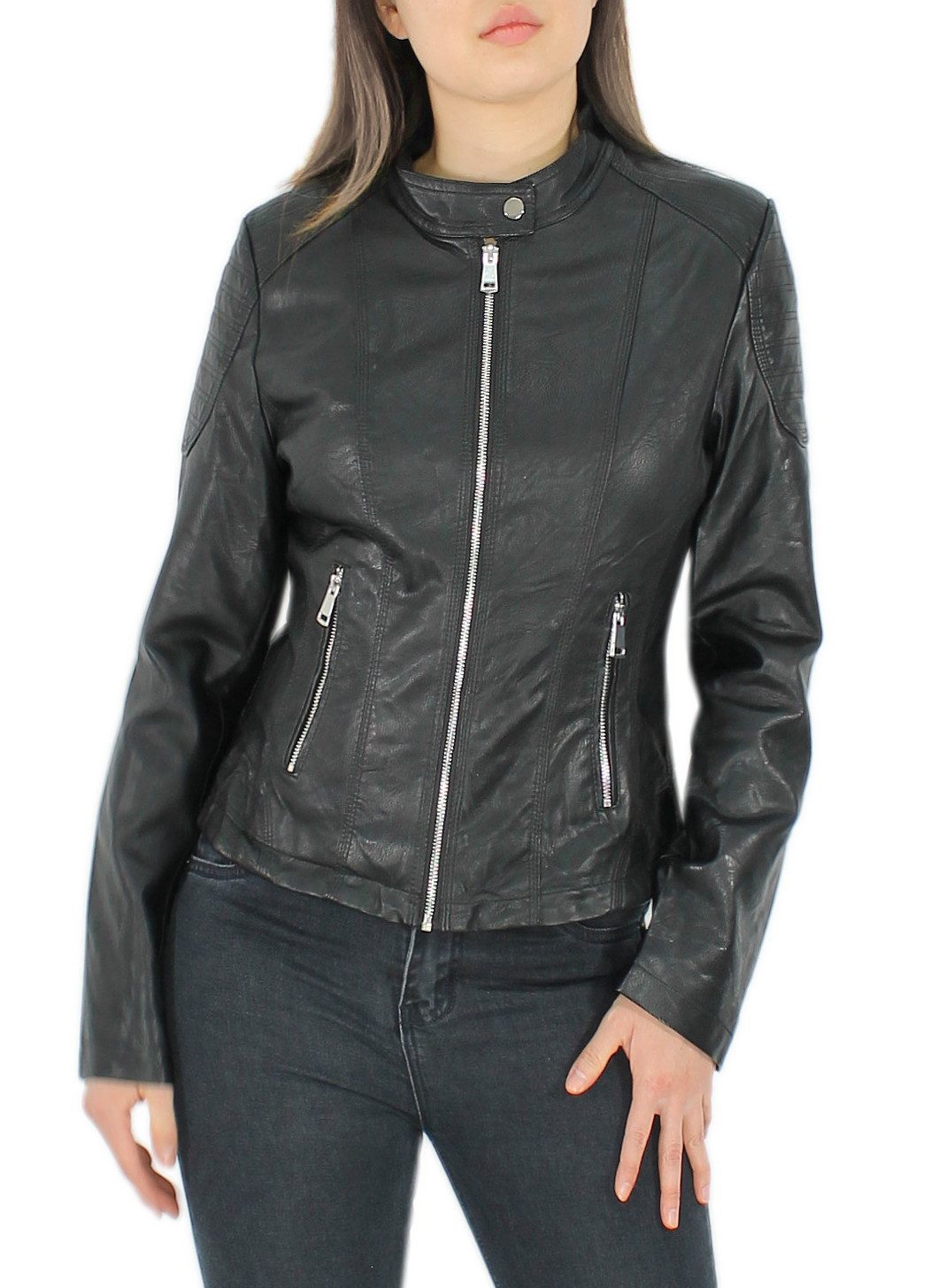 dy_mode Lederimitatjacke Stylische Damen Kunstlederjacke – günstig online kaufen