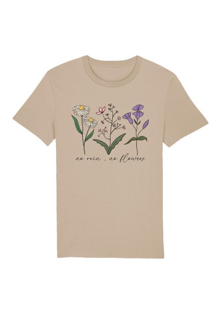 F4NT4STIC T-Shirt Blumen no rain no Blumens Premium Qualität günstig online kaufen