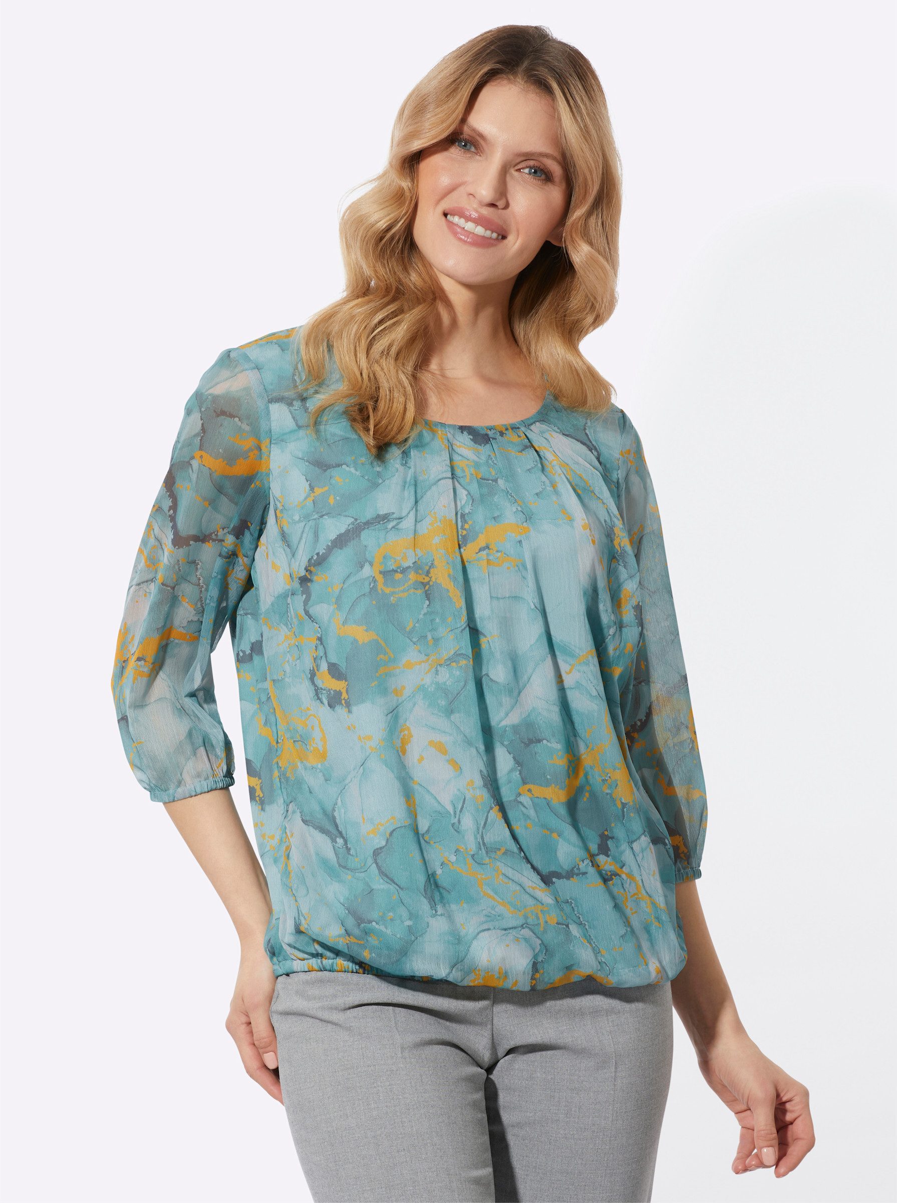 Sieh an! Klassische Bluse Schlupfbluse günstig online kaufen