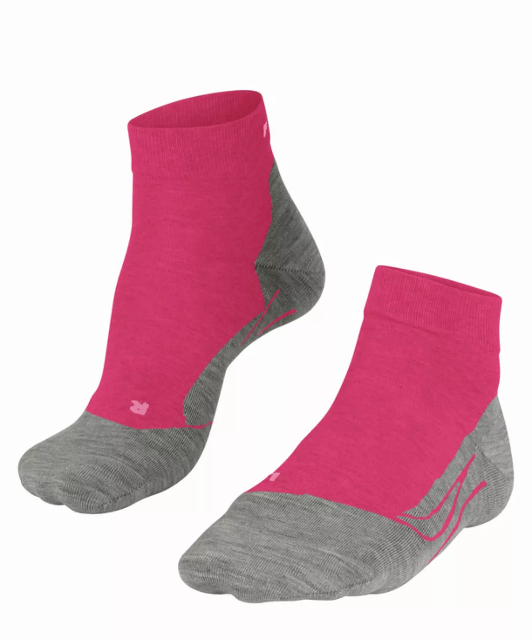 FALKE GO2 Short Damen Golf Socken, 41-42, Rot, Baumwolle, 16780-856404 günstig online kaufen